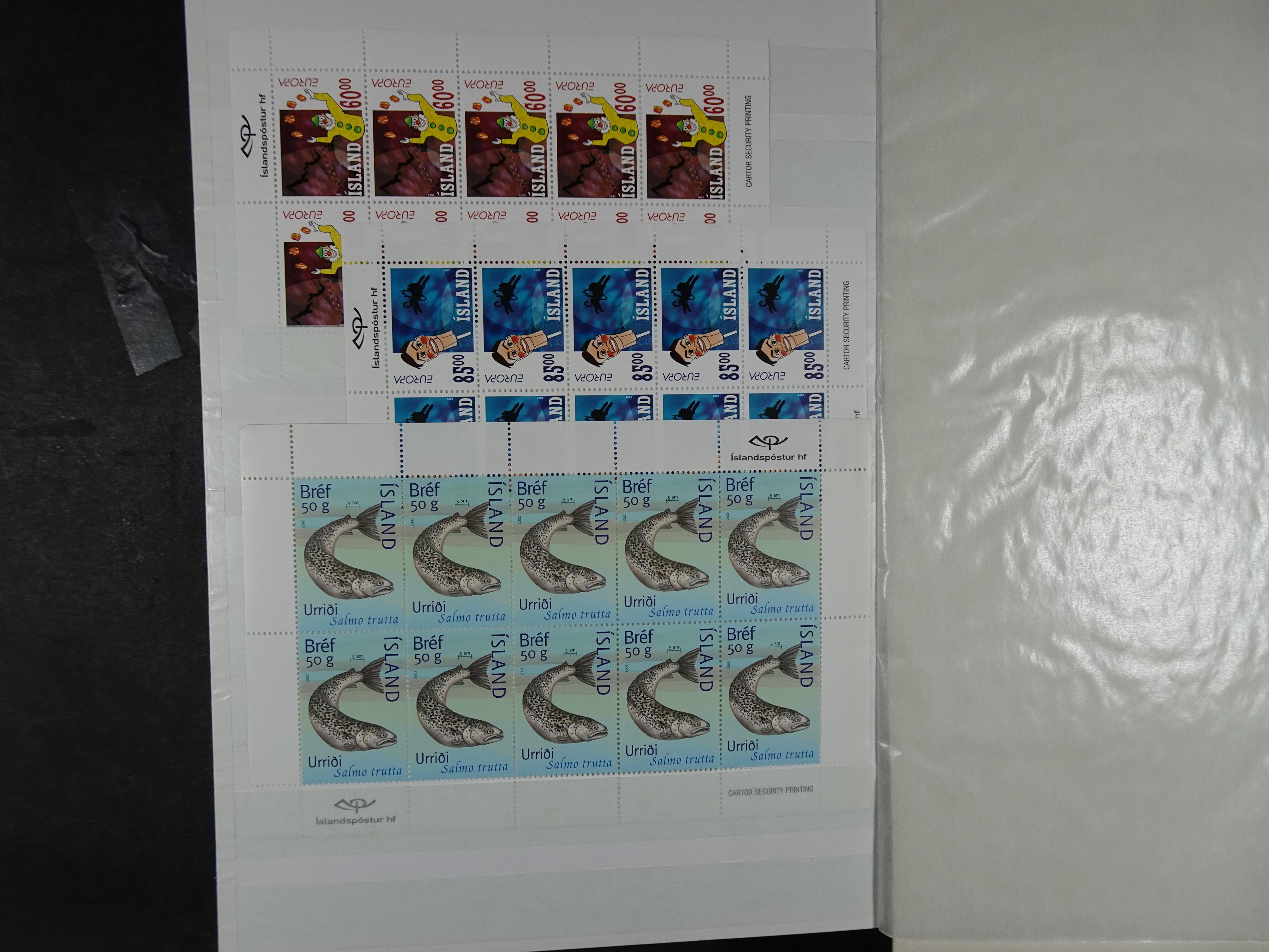 Kleinbogen t/m 2018, zeer hoge cat waarde. 8