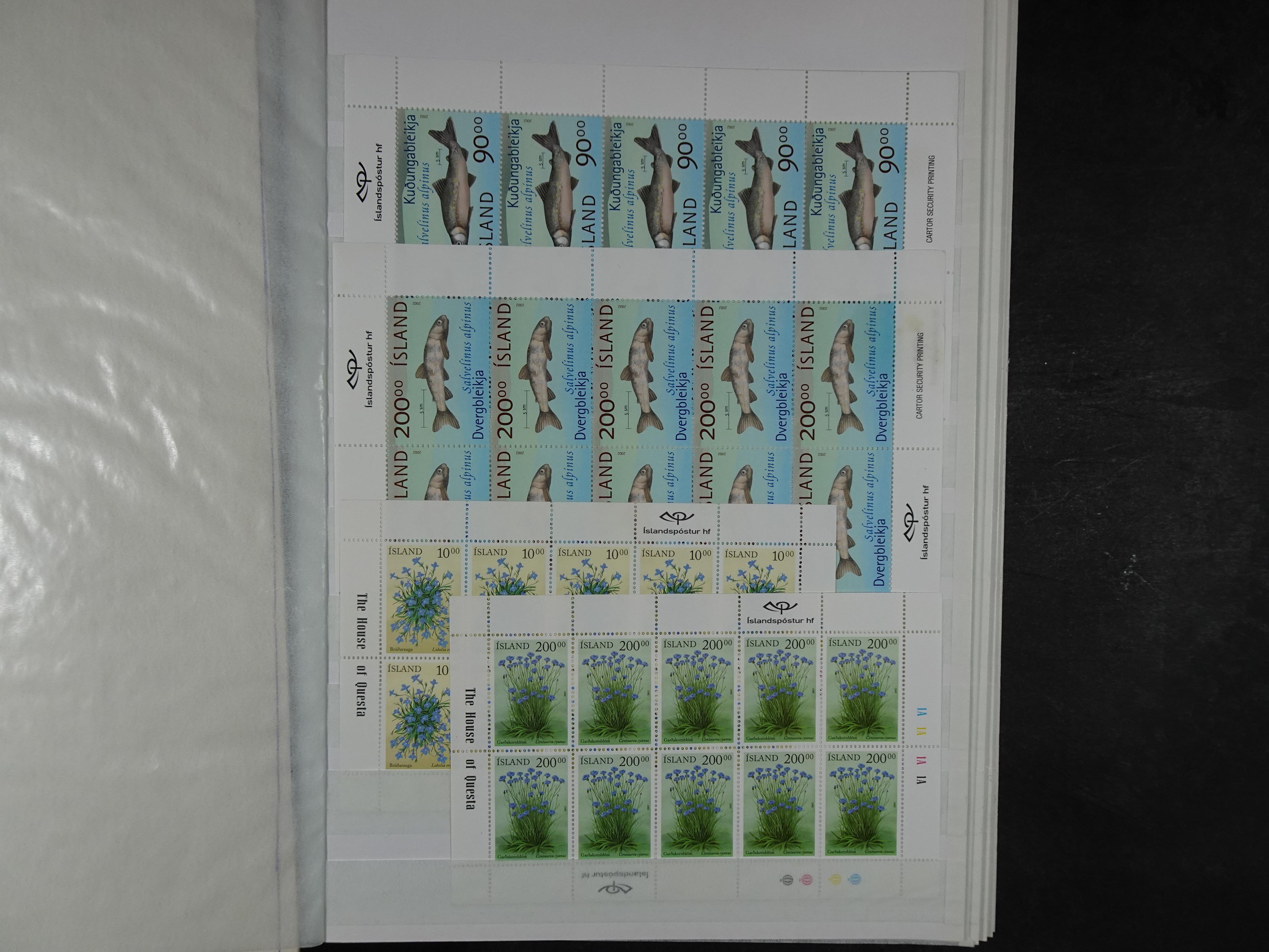 Kleinbogen t/m 2018, zeer hoge cat waarde. 9