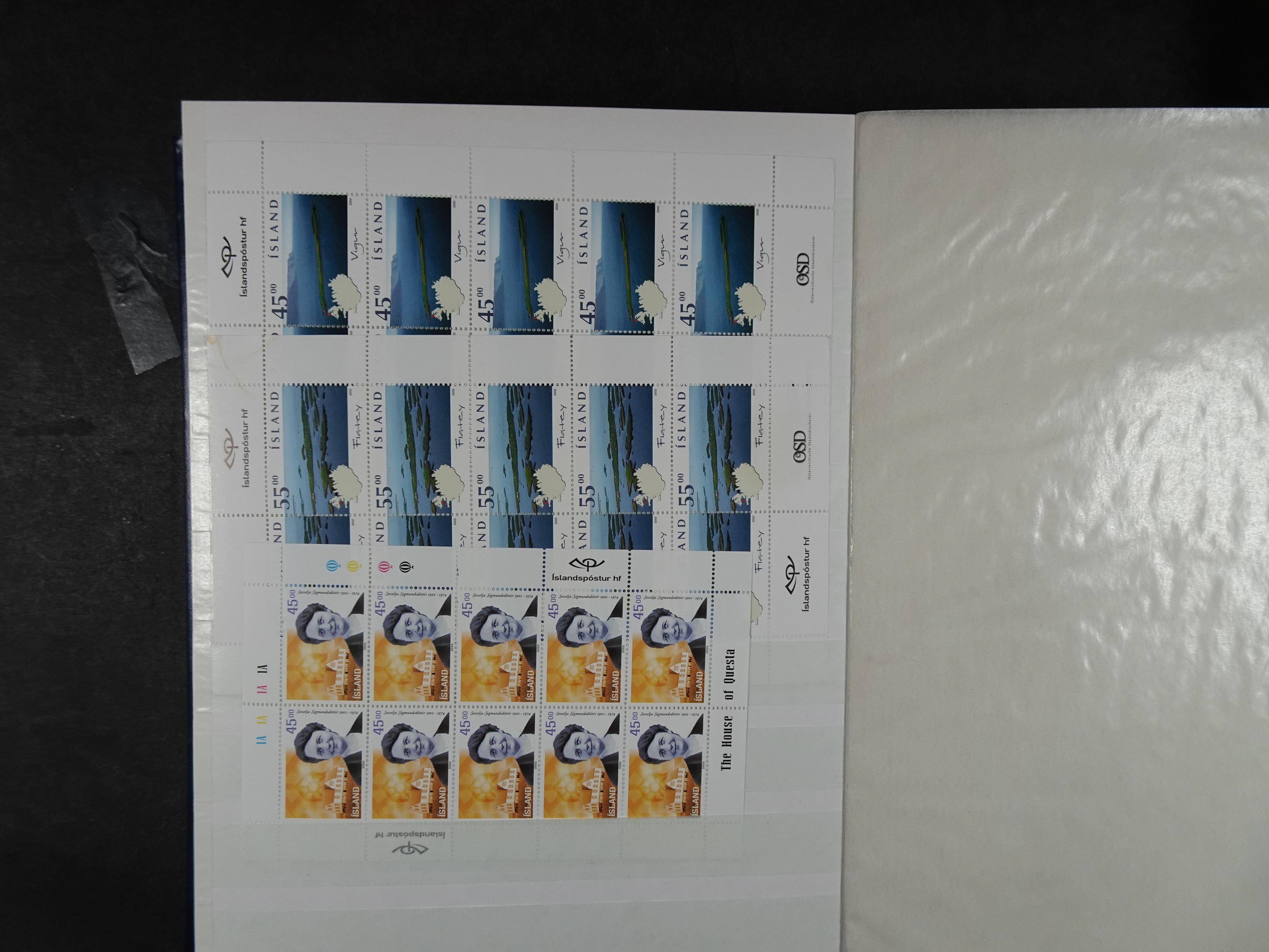 Kleinbogen t/m 2018, zeer hoge cat waarde. 10