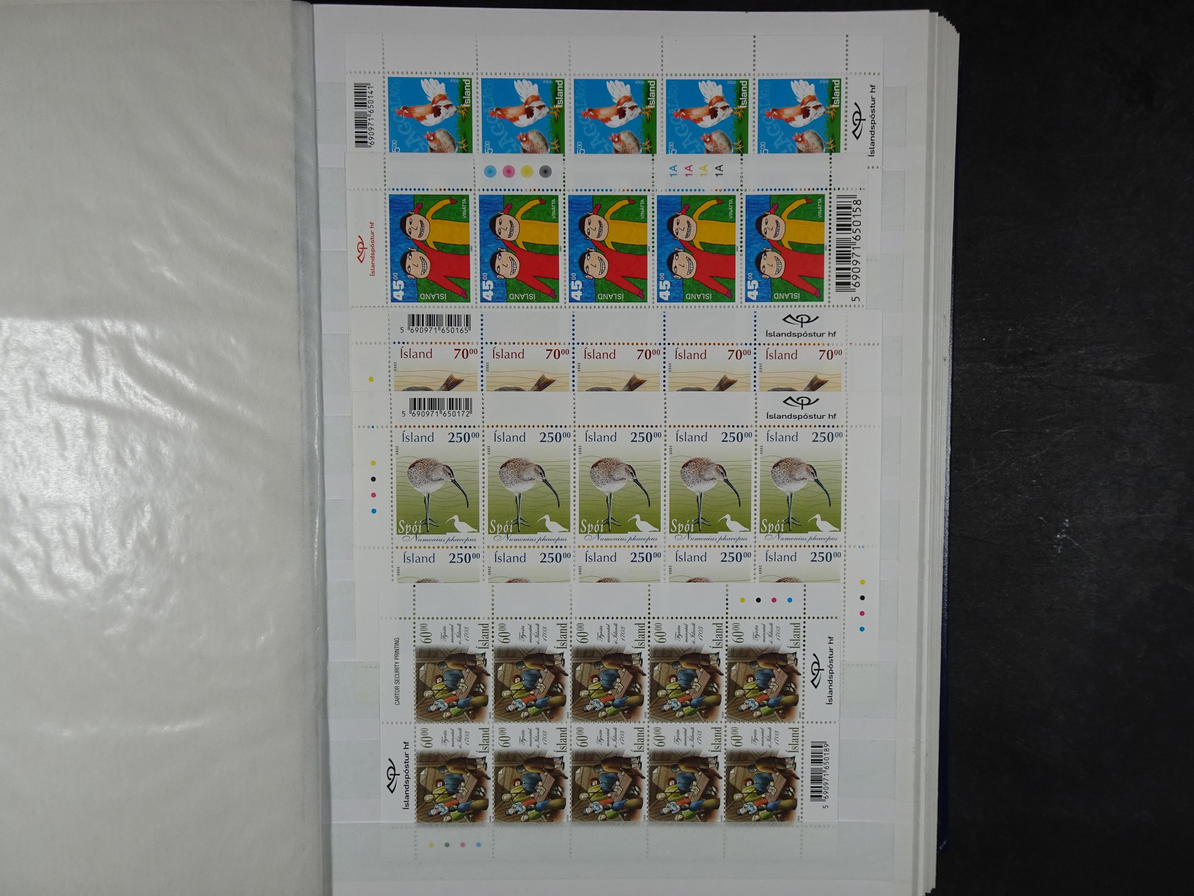 Kleinbogen t/m 2018, zeer hoge cat waarde. 13