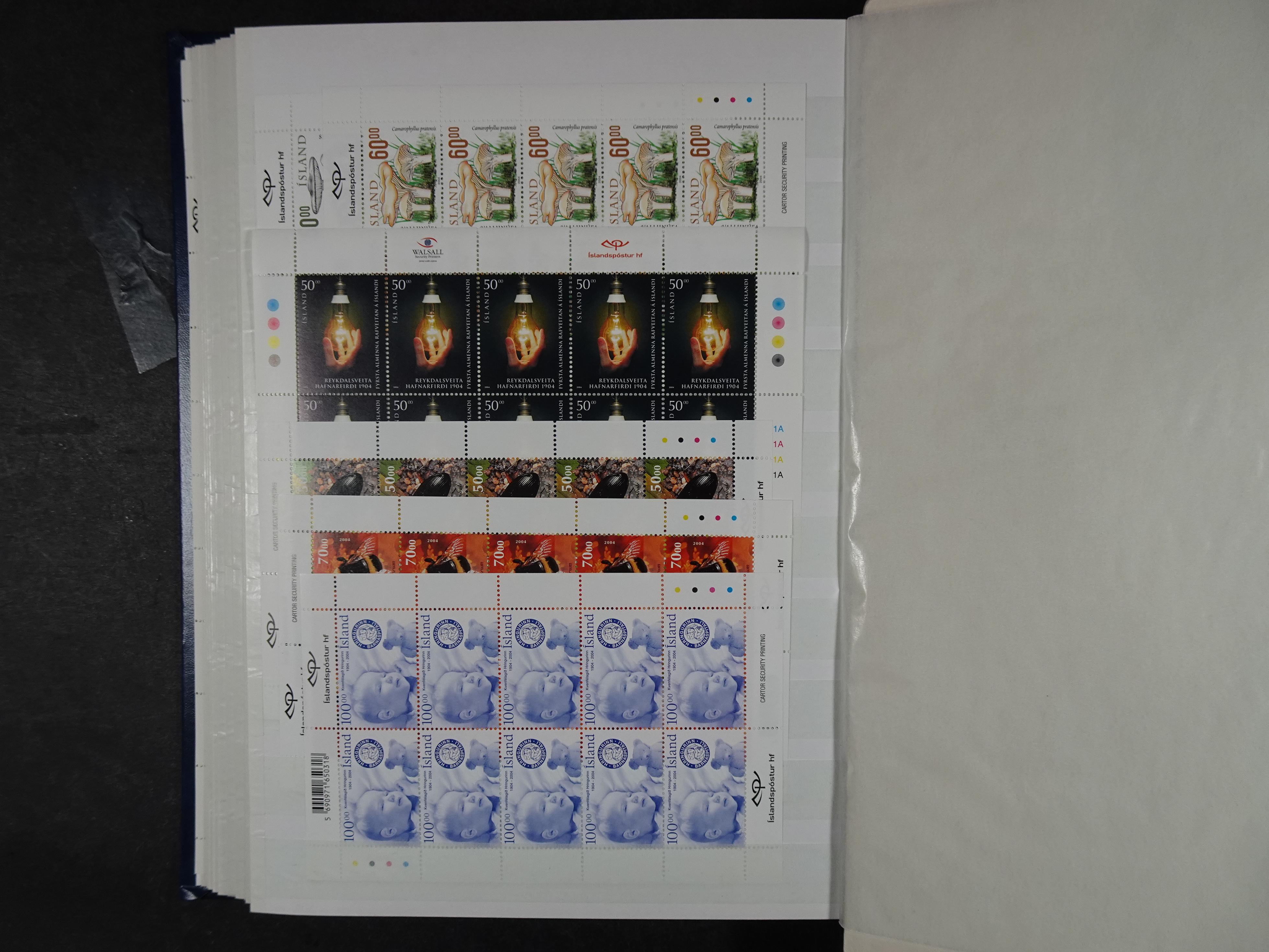 Kleinbogen t/m 2018, zeer hoge cat waarde. 19