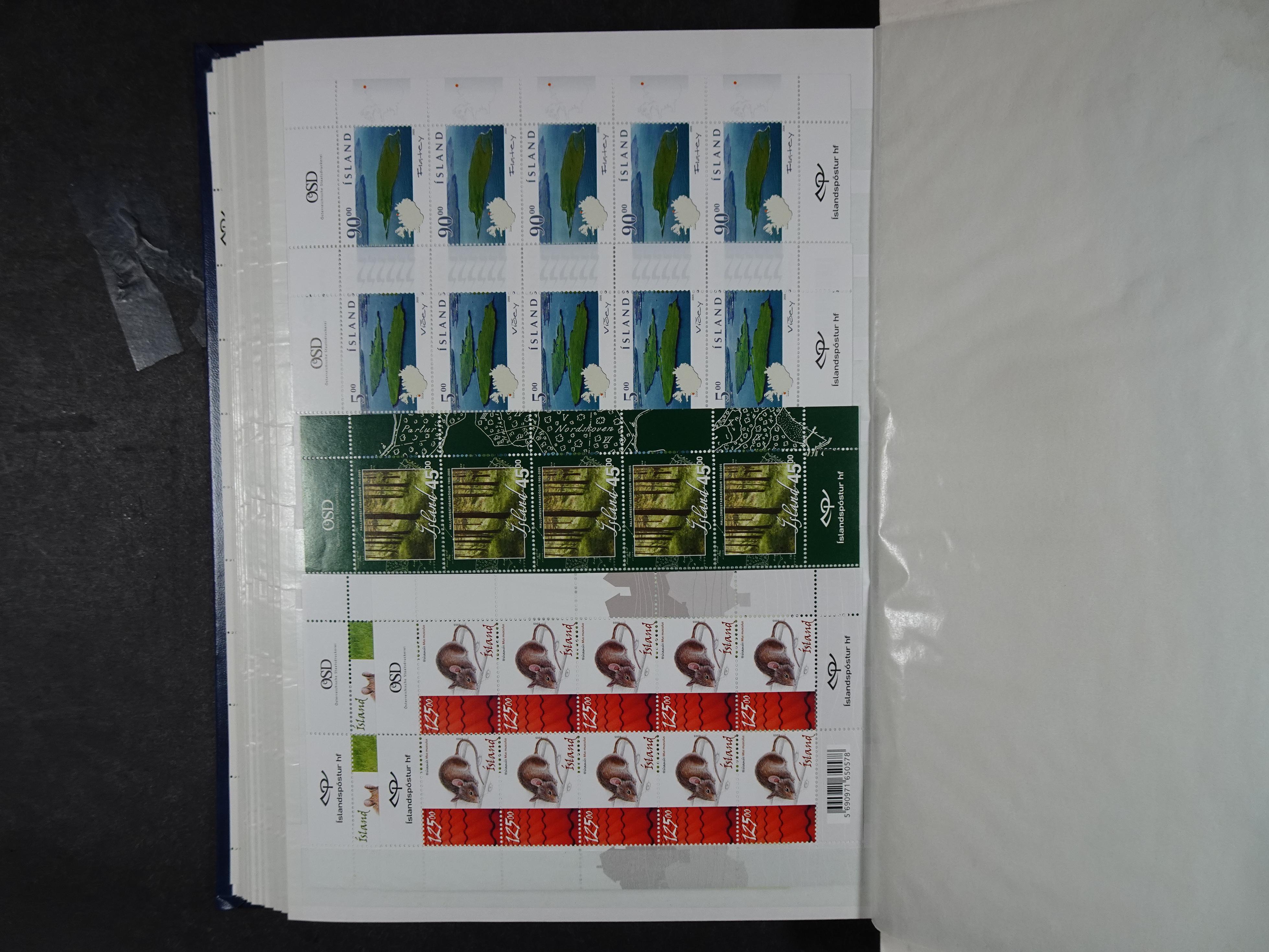 Kleinbogen t/m 2018, zeer hoge cat waarde. 21