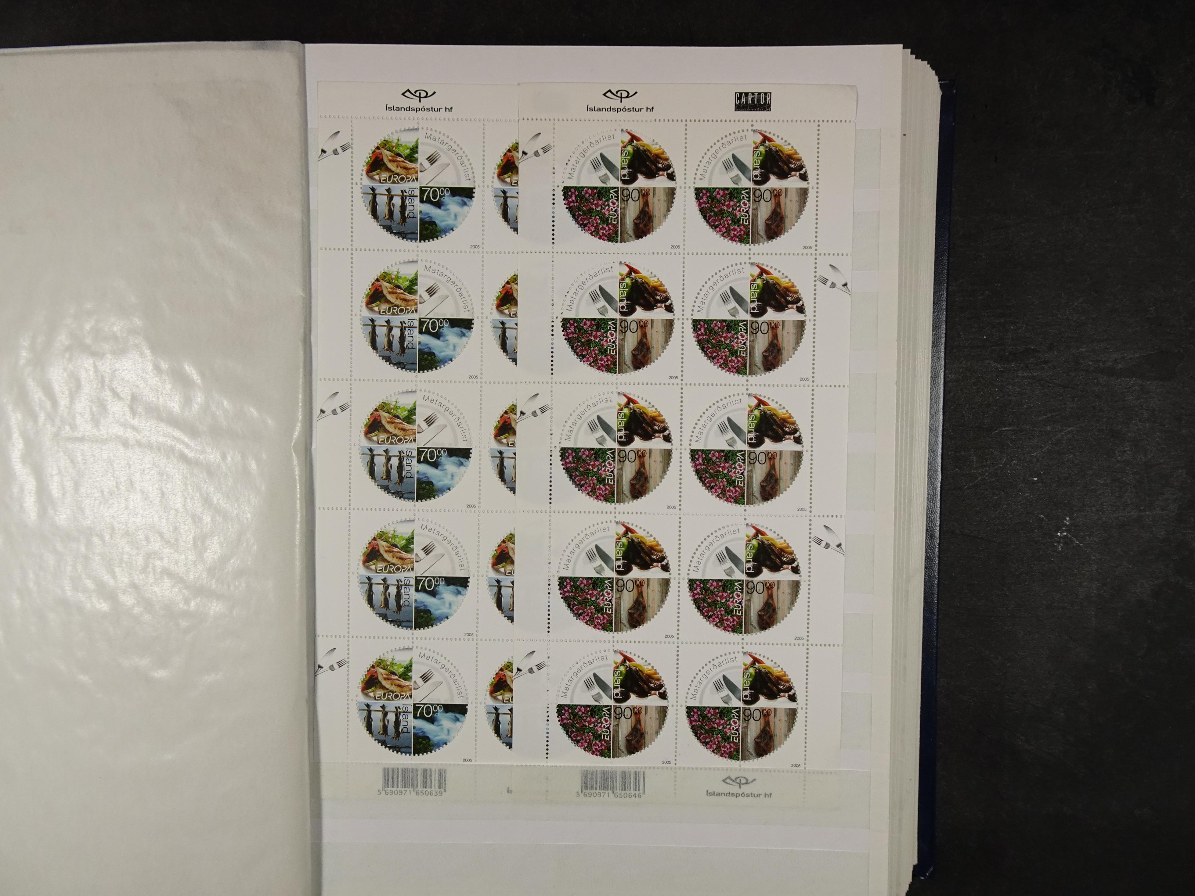 Kleinbogen t/m 2018, zeer hoge cat waarde. 24