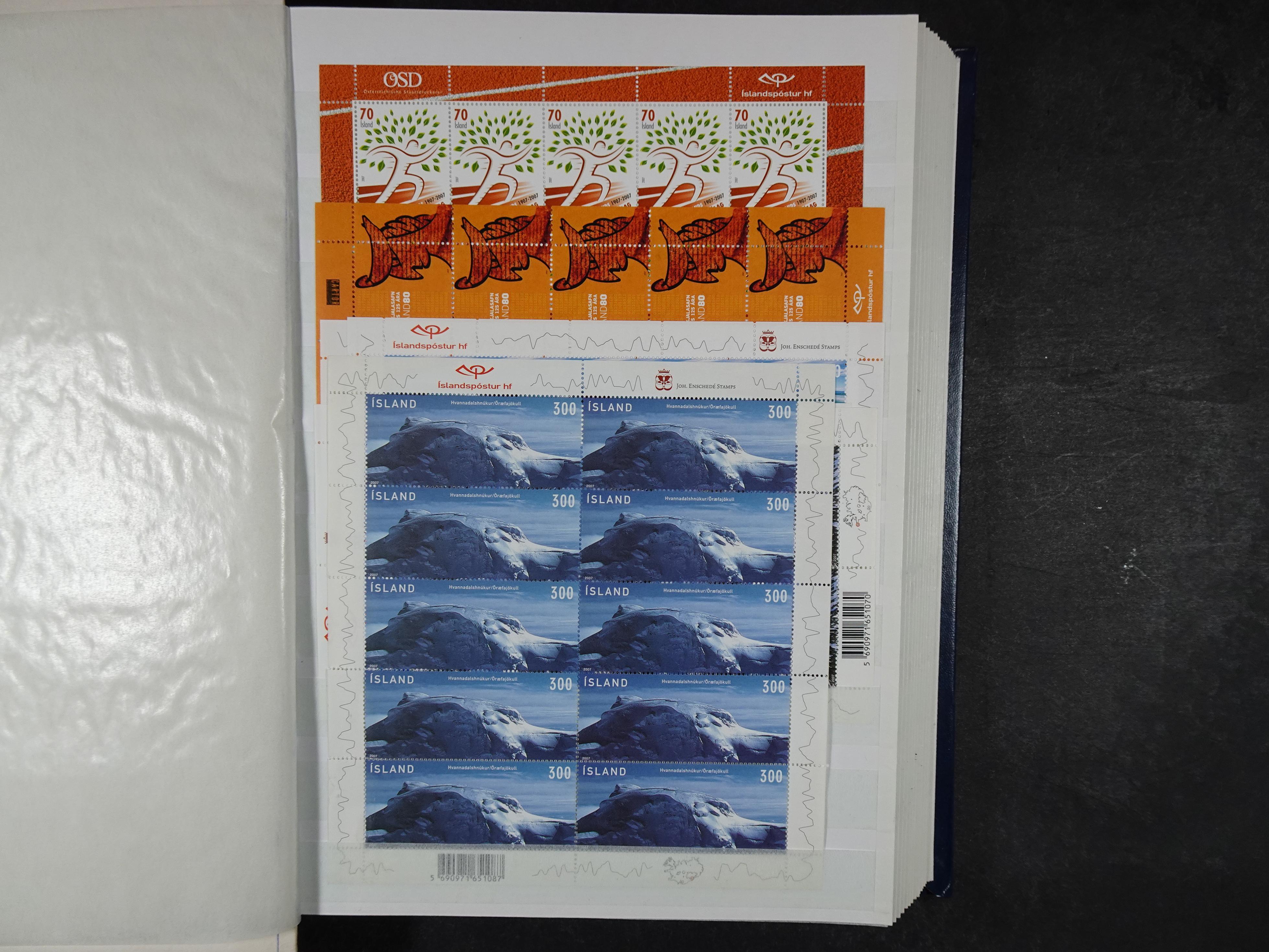 Kleinbogen t/m 2018, zeer hoge cat waarde. 32