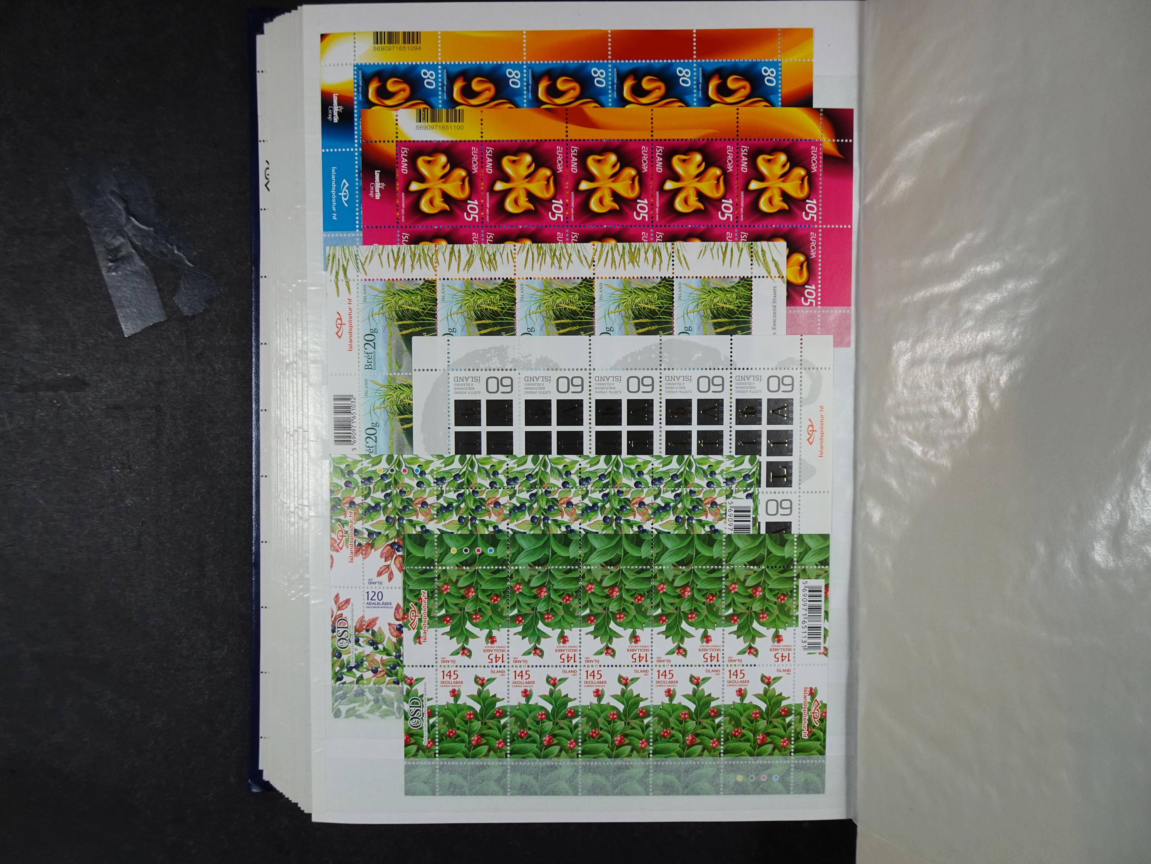 Kleinbogen t/m 2018, zeer hoge cat waarde. 33