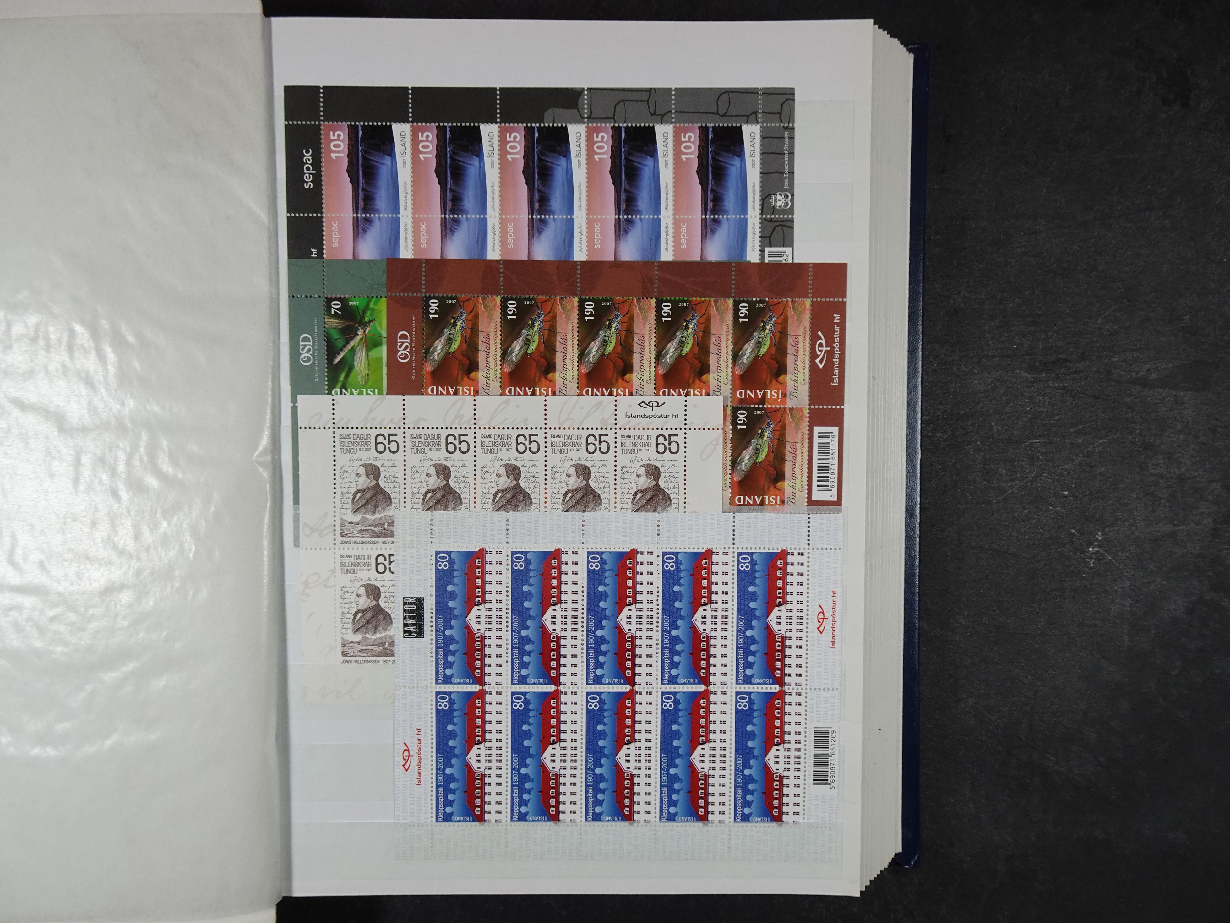 Kleinbogen t/m 2018, zeer hoge cat waarde. 34