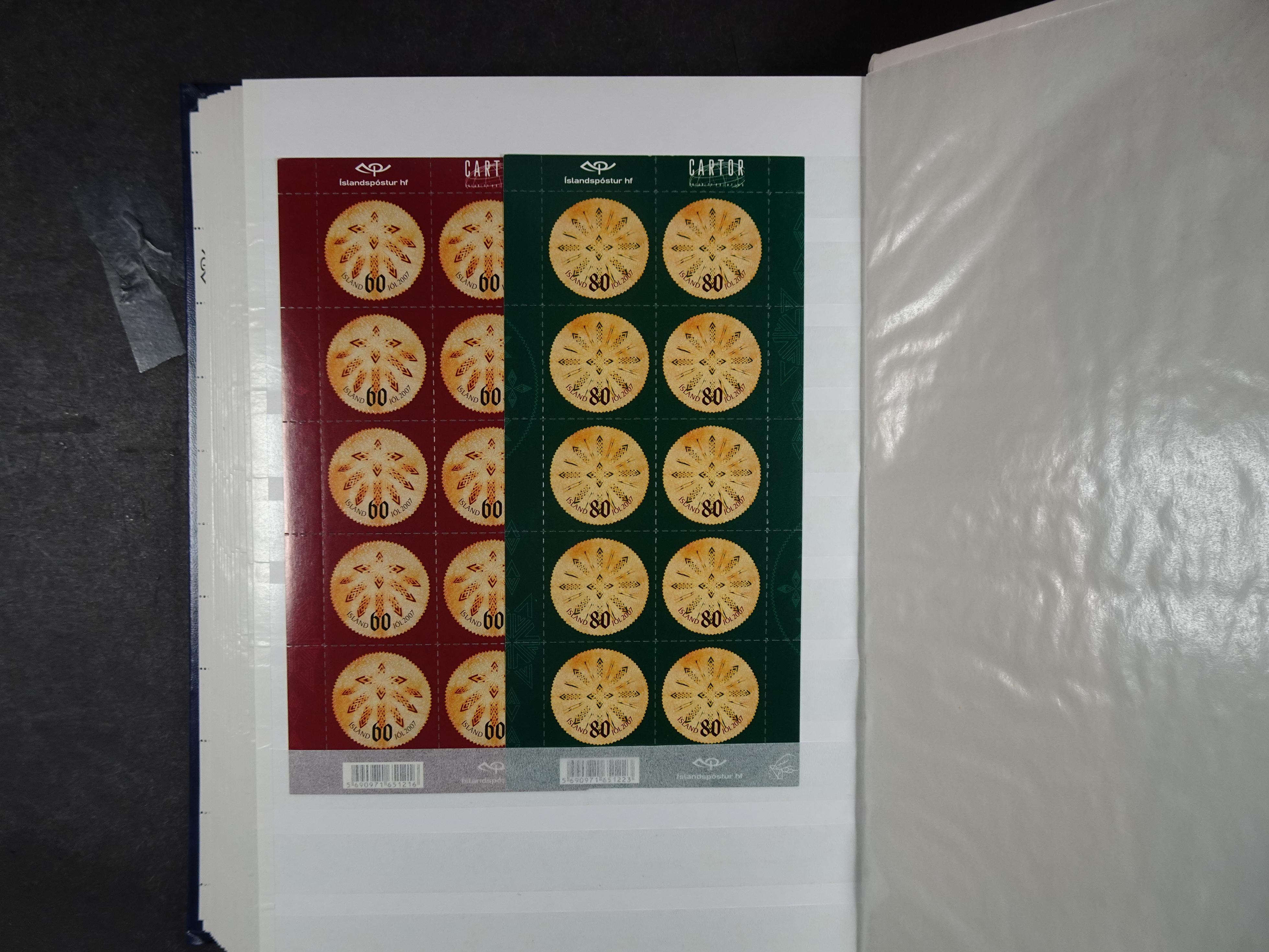 Kleinbogen t/m 2018, zeer hoge cat waarde. 35