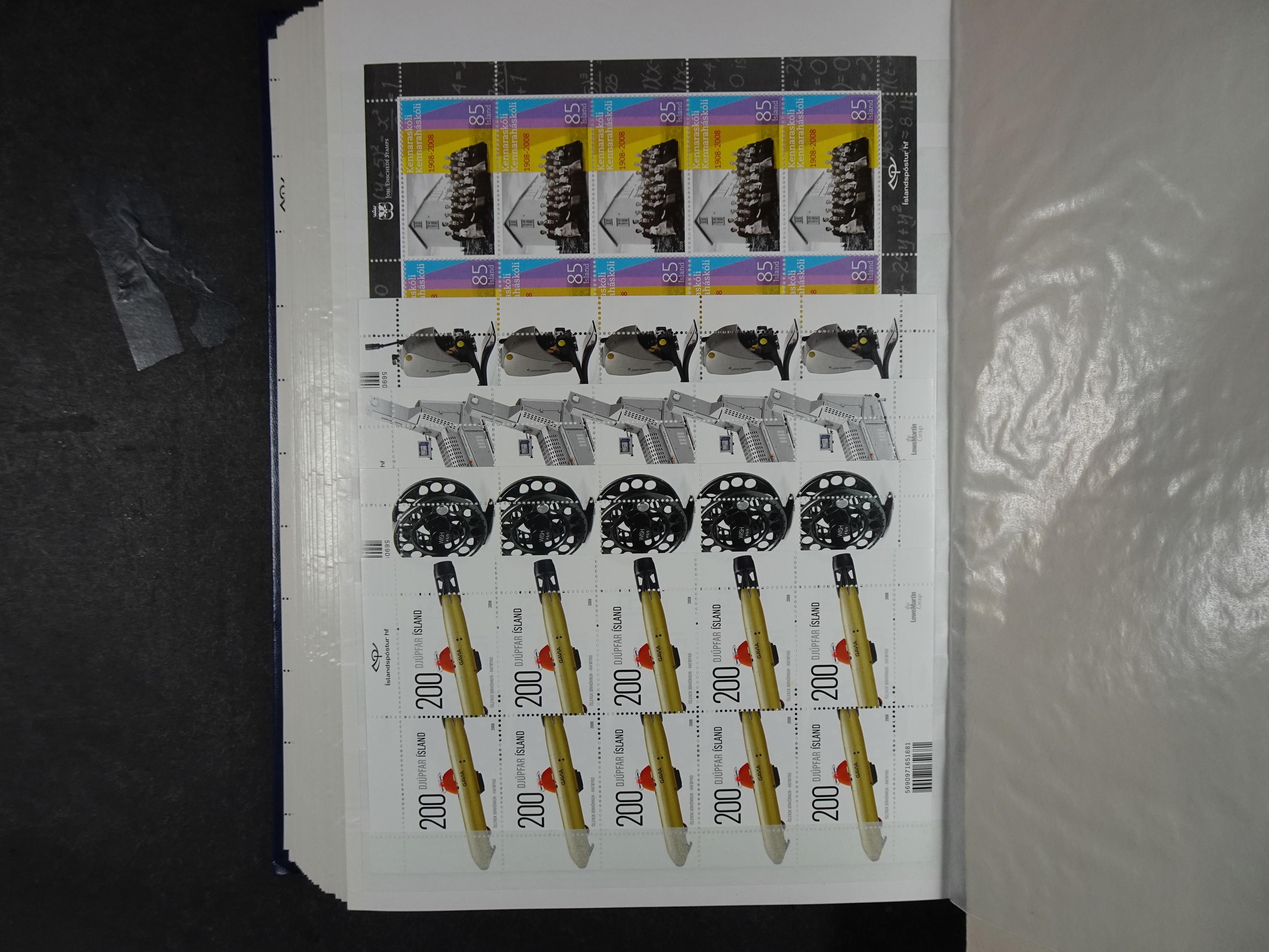 Kleinbogen t/m 2018, zeer hoge cat waarde. 37