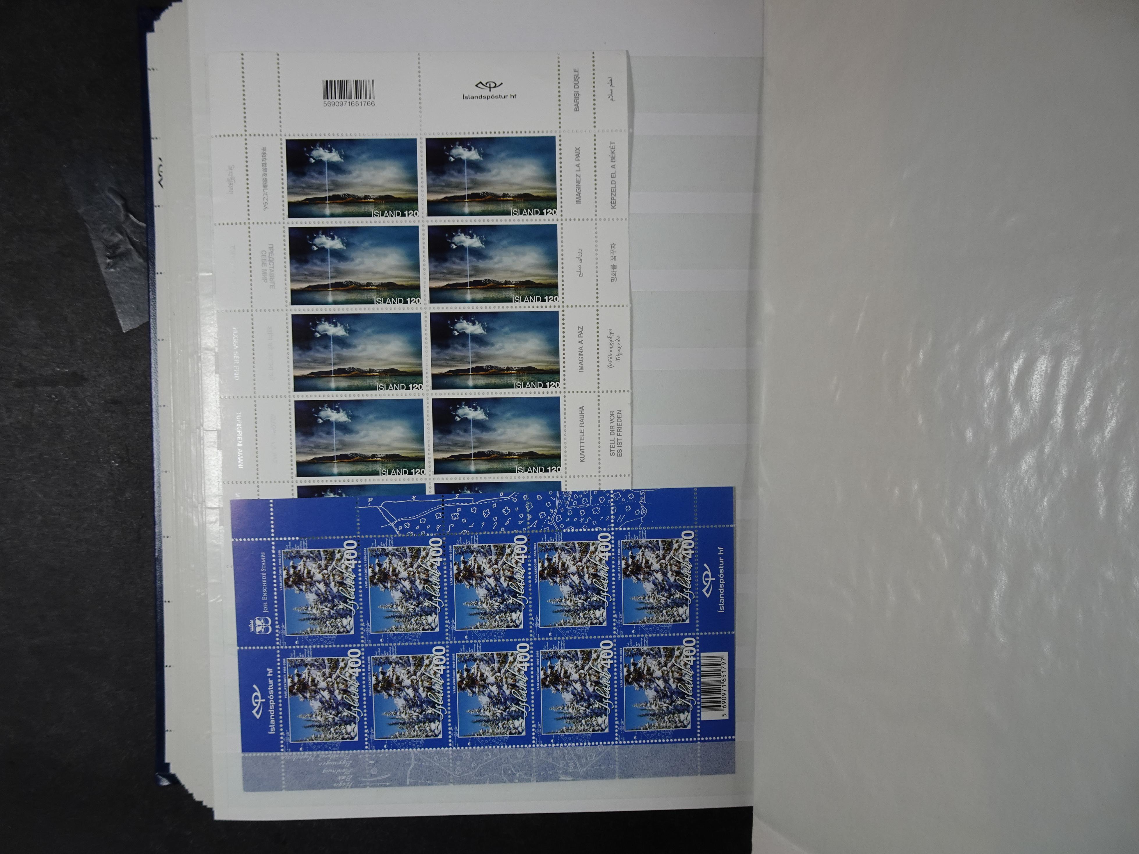 Kleinbogen t/m 2018, zeer hoge cat waarde. 39