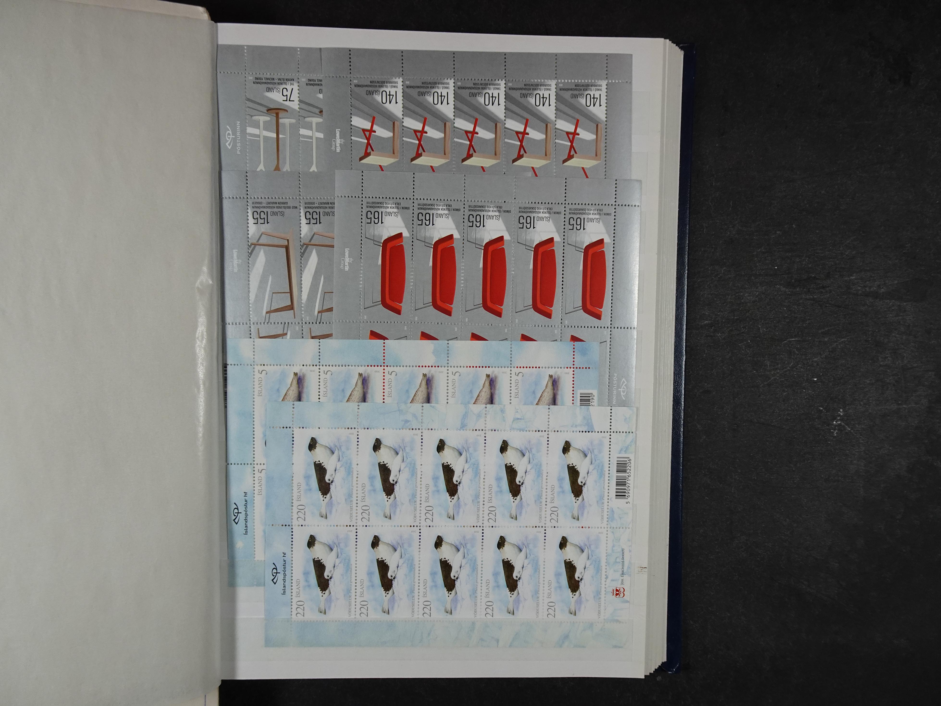 Kleinbogen t/m 2018, zeer hoge cat waarde. 44