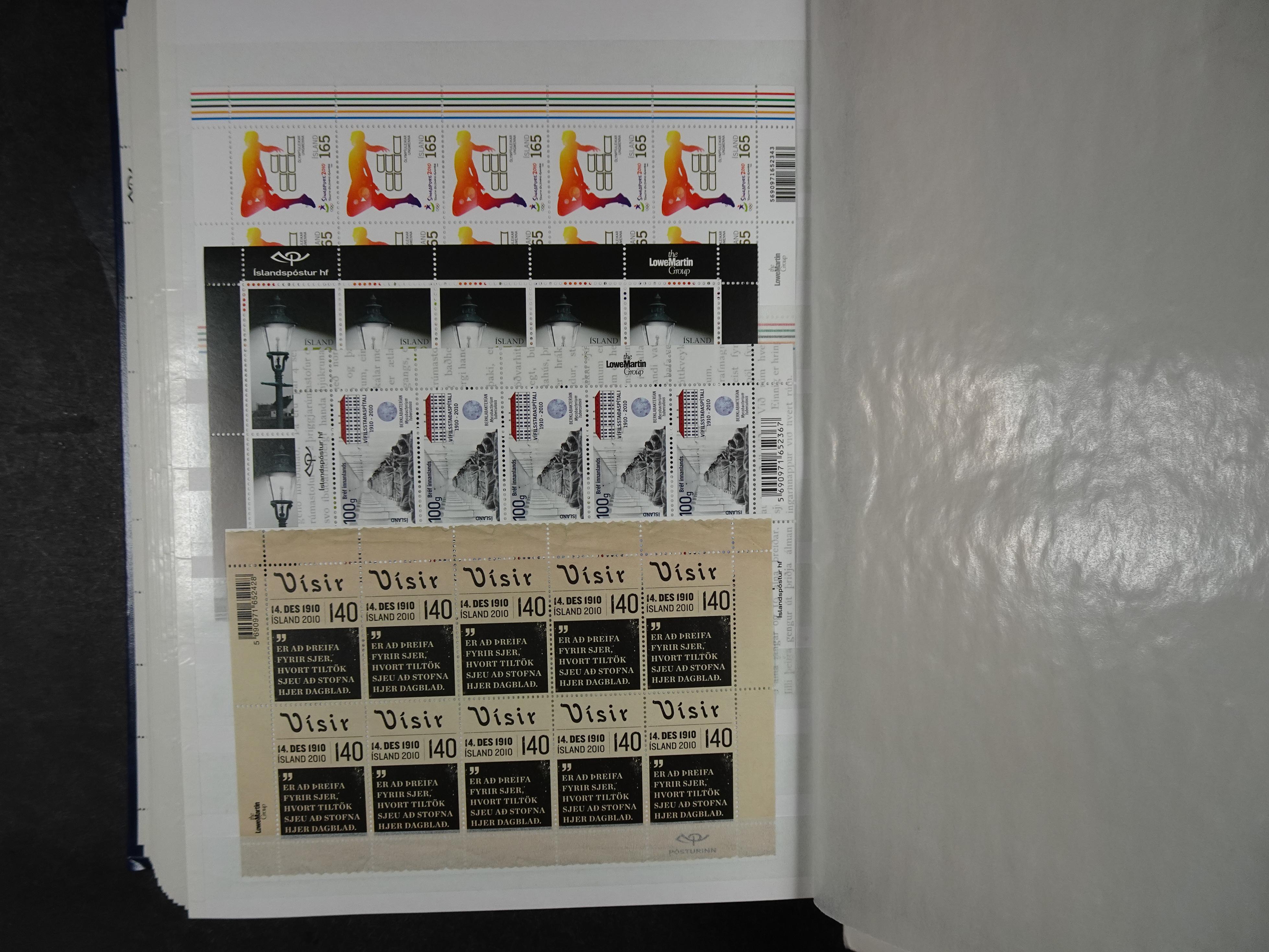 Kleinbogen t/m 2018, zeer hoge cat waarde. 47