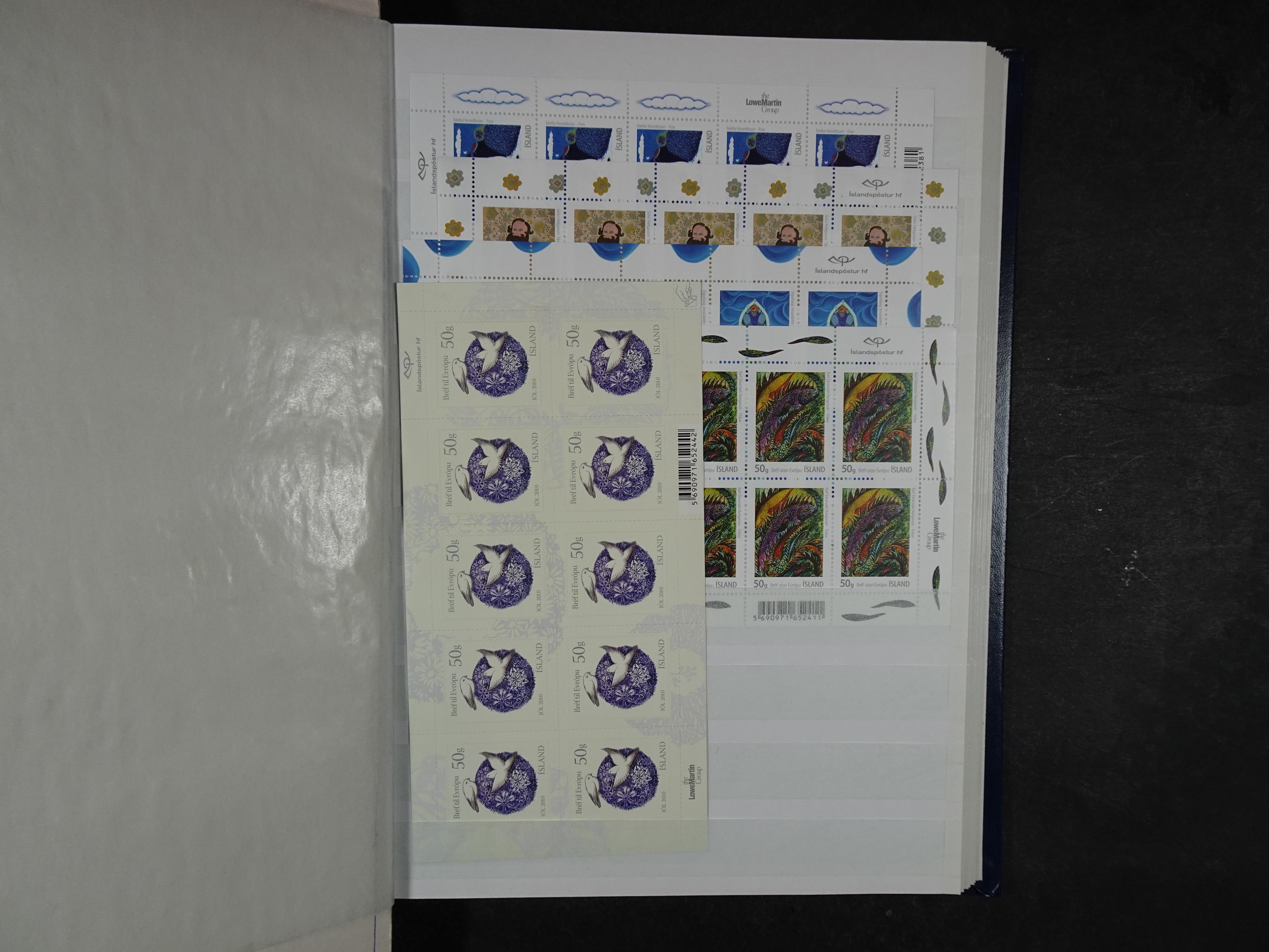 Kleinbogen t/m 2018, zeer hoge cat waarde. 48