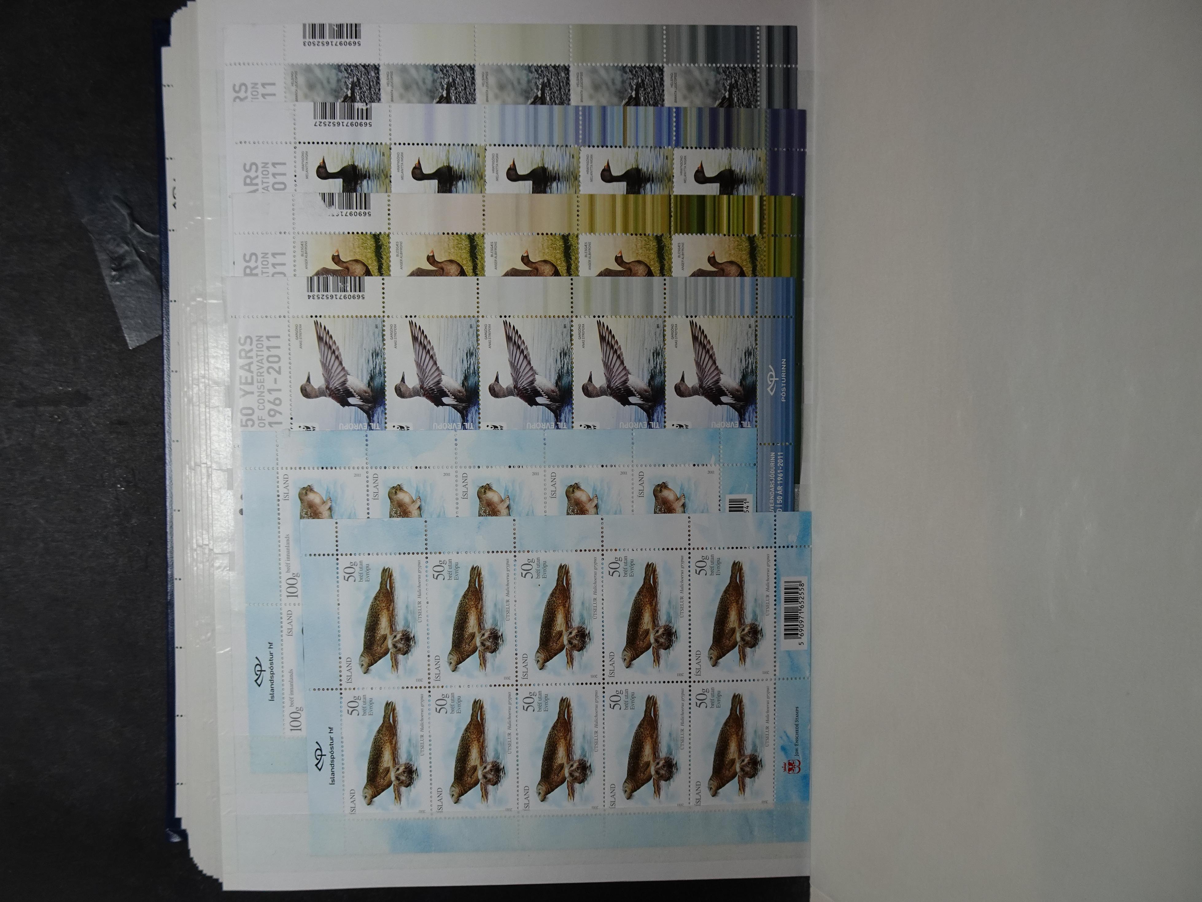 Kleinbogen t/m 2018, zeer hoge cat waarde. 49