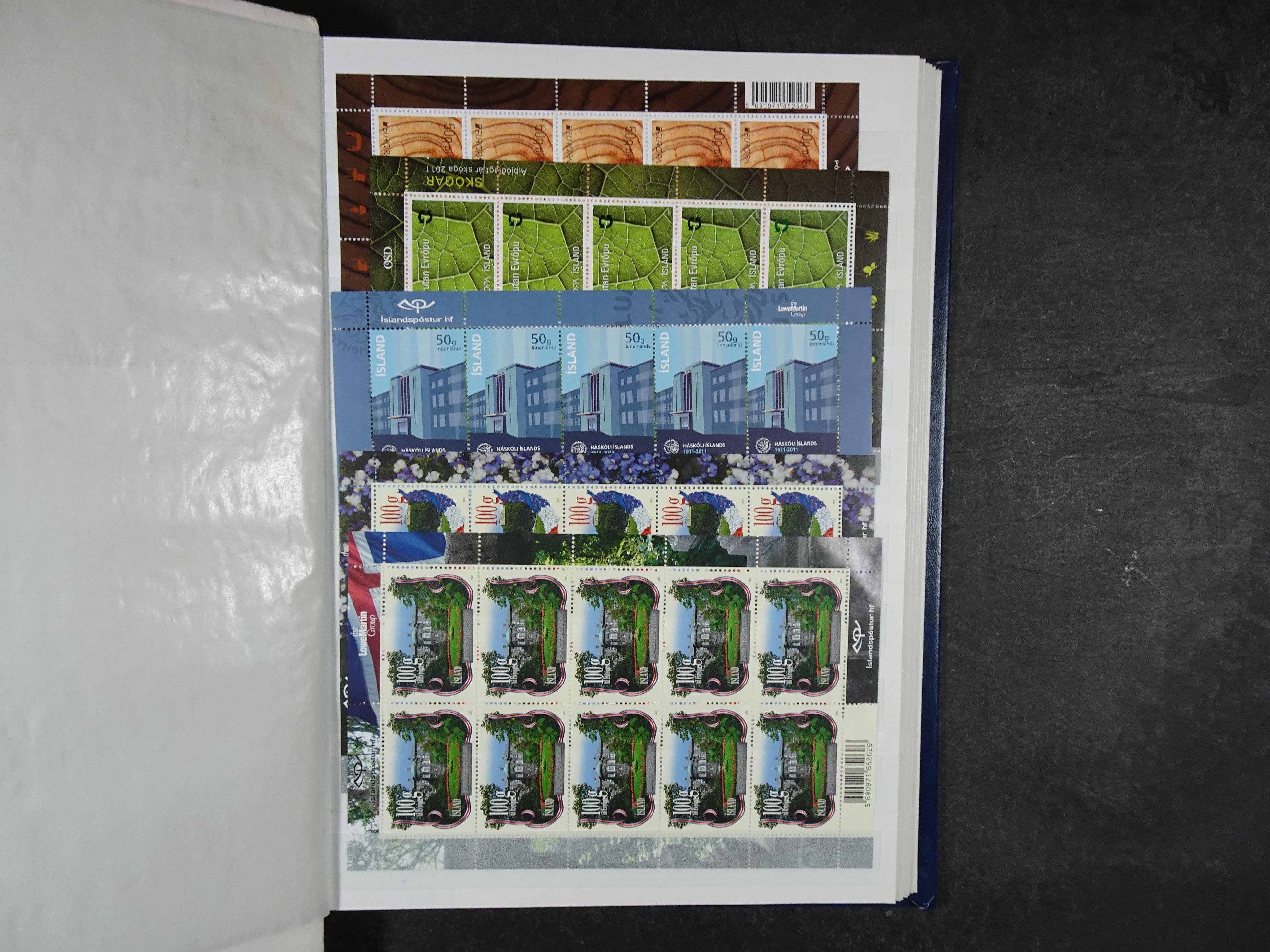 Kleinbogen t/m 2018, zeer hoge cat waarde. 50