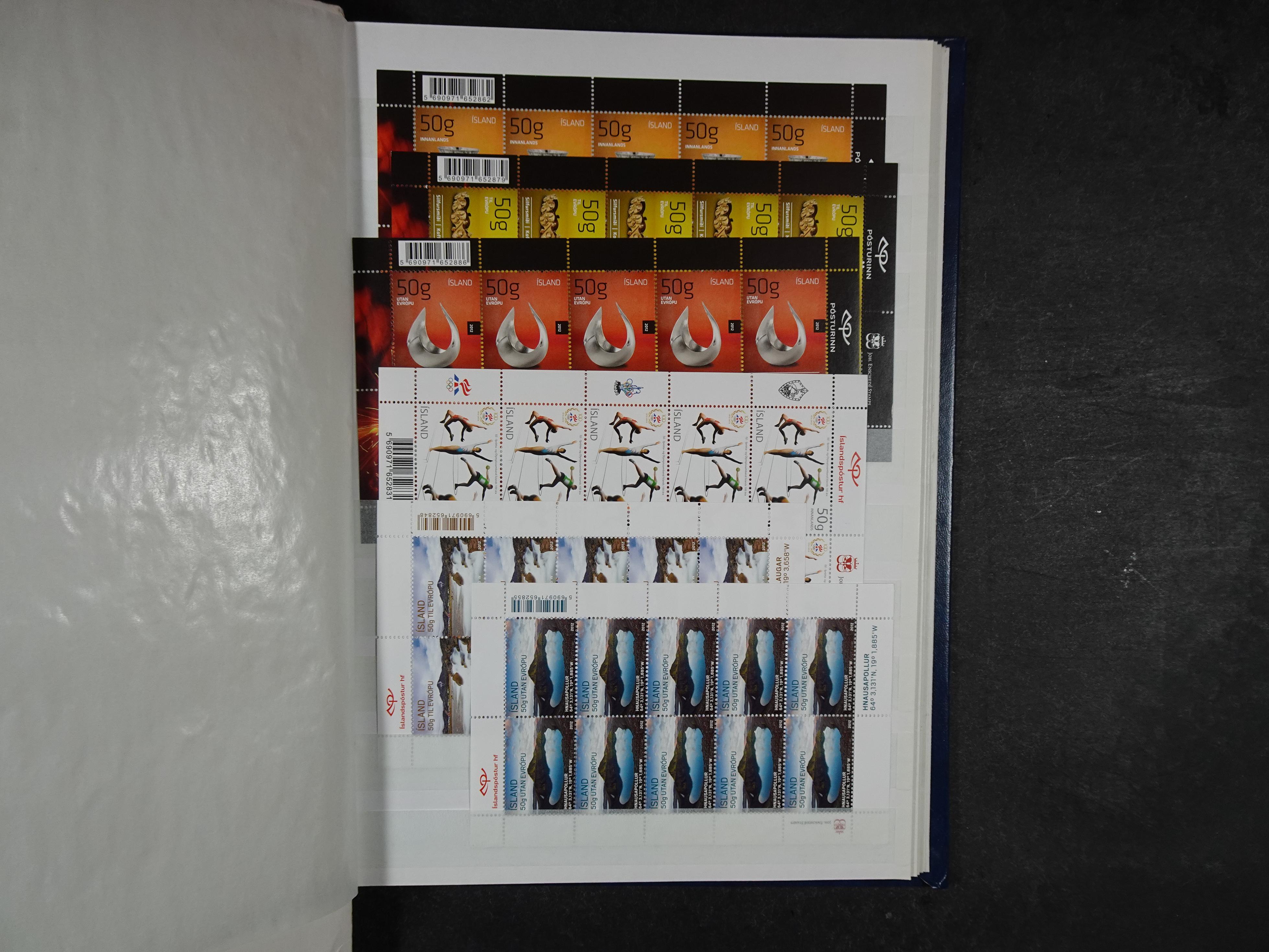 Kleinbogen t/m 2018, zeer hoge cat waarde. 54