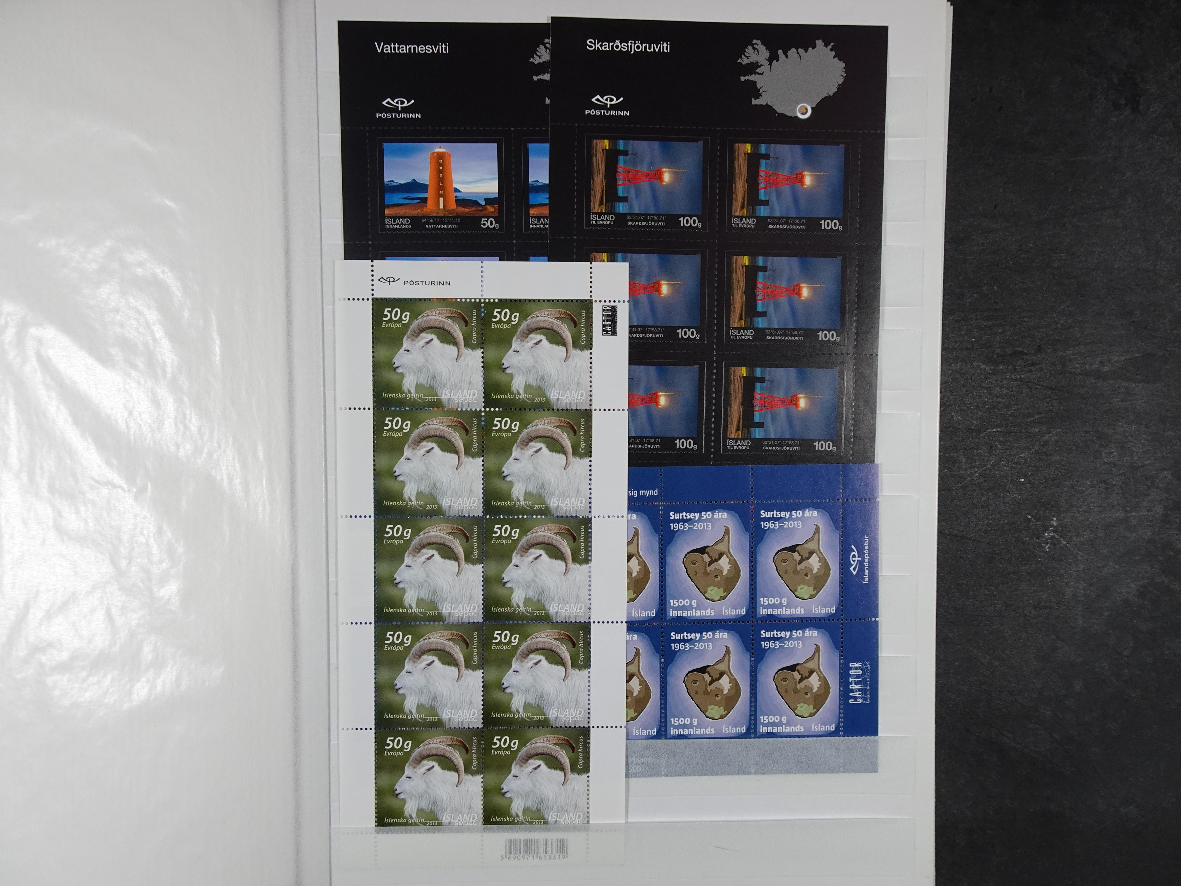 Kleinbogen t/m 2018, zeer hoge cat waarde. 62