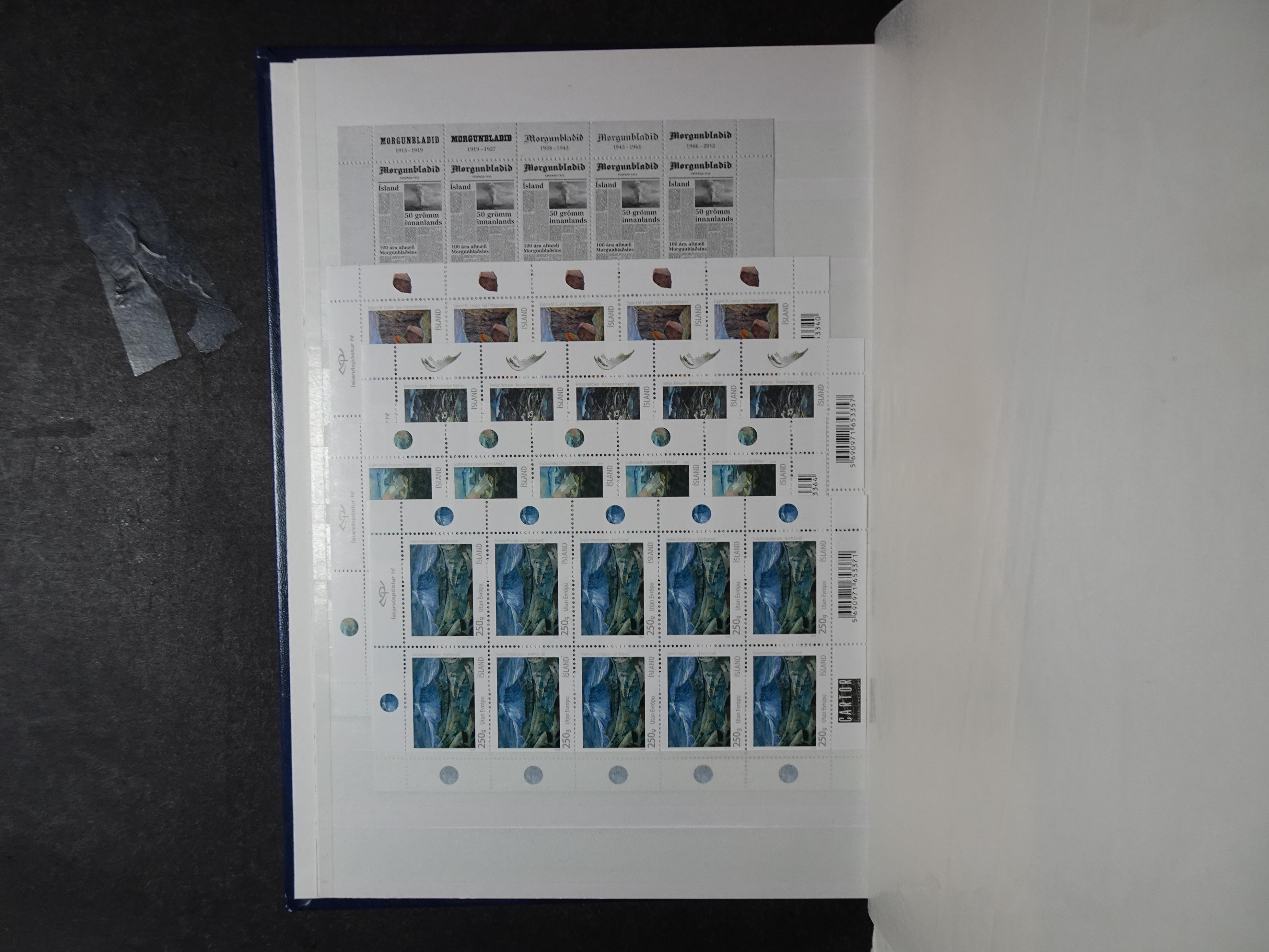 Kleinbogen t/m 2018, zeer hoge cat waarde. 63