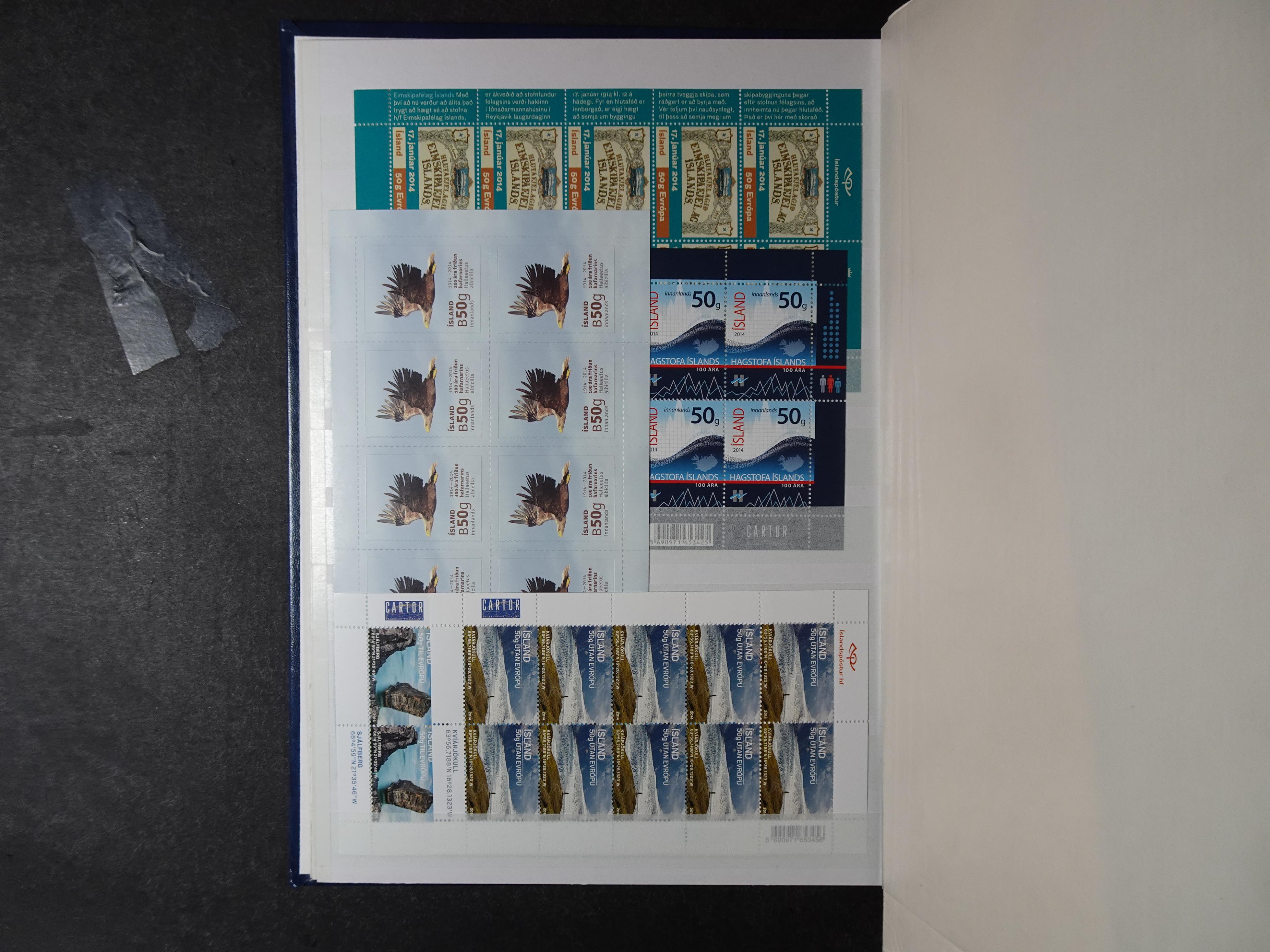 Kleinbogen t/m 2018, zeer hoge cat waarde. 65