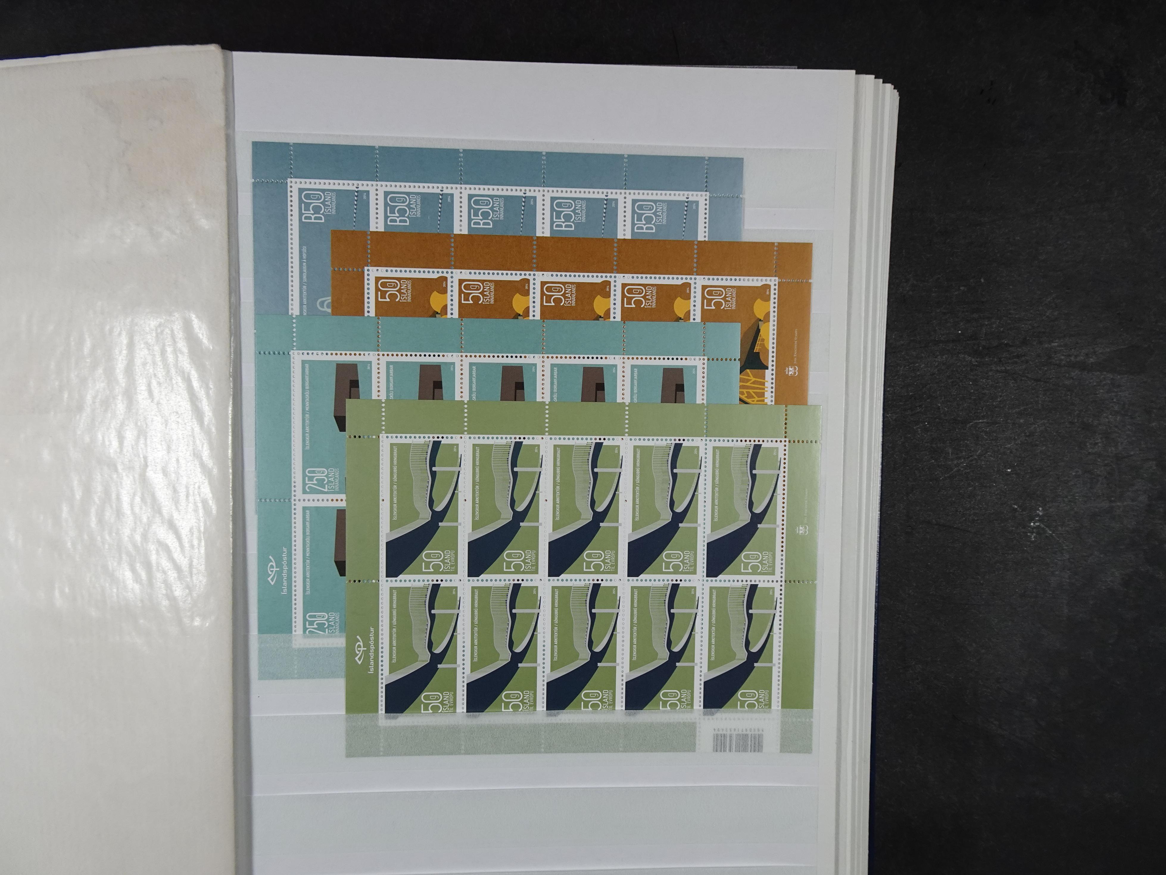 Kleinbogen t/m 2018, zeer hoge cat waarde. 66