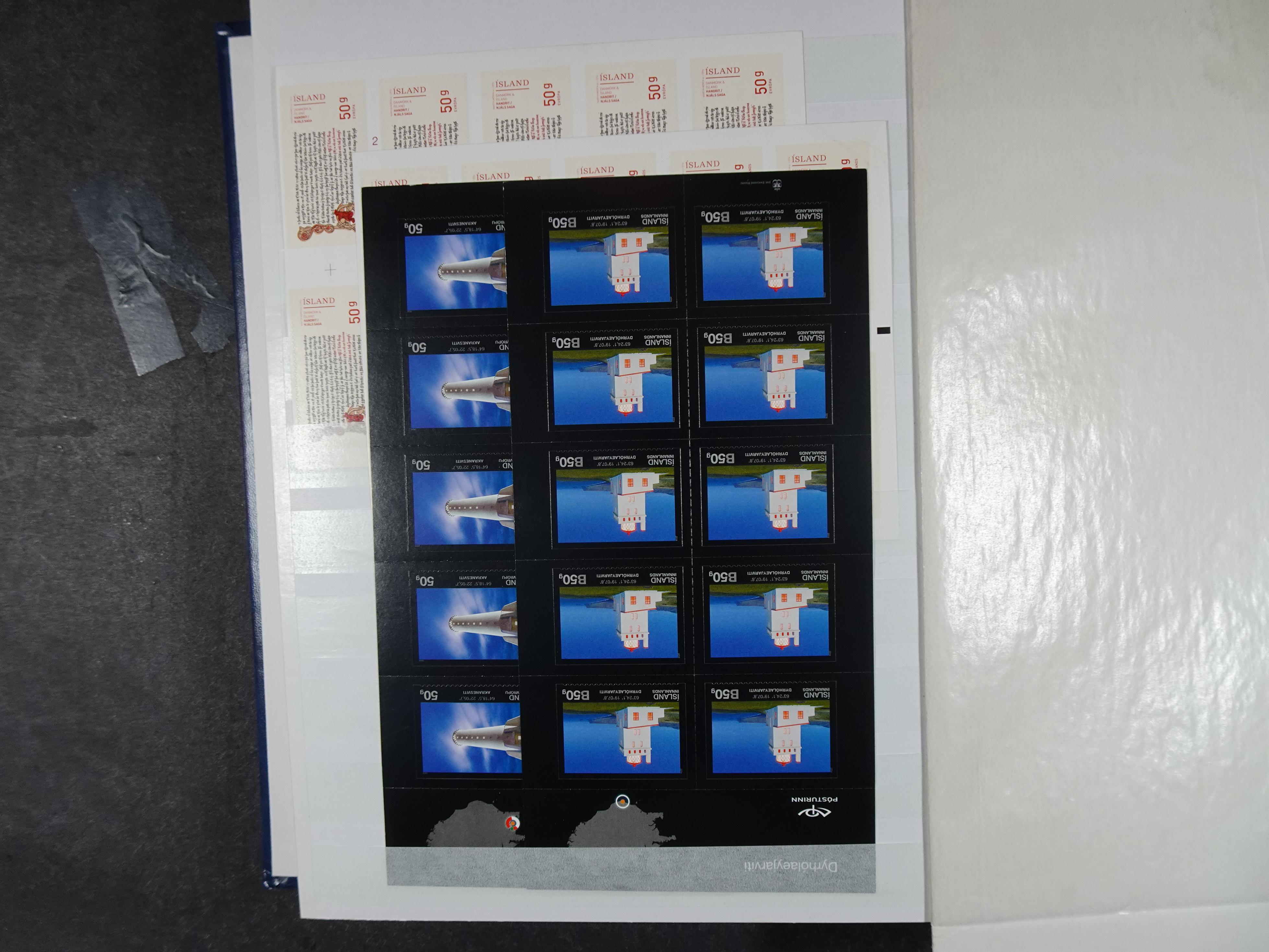 Kleinbogen t/m 2018, zeer hoge cat waarde. 69