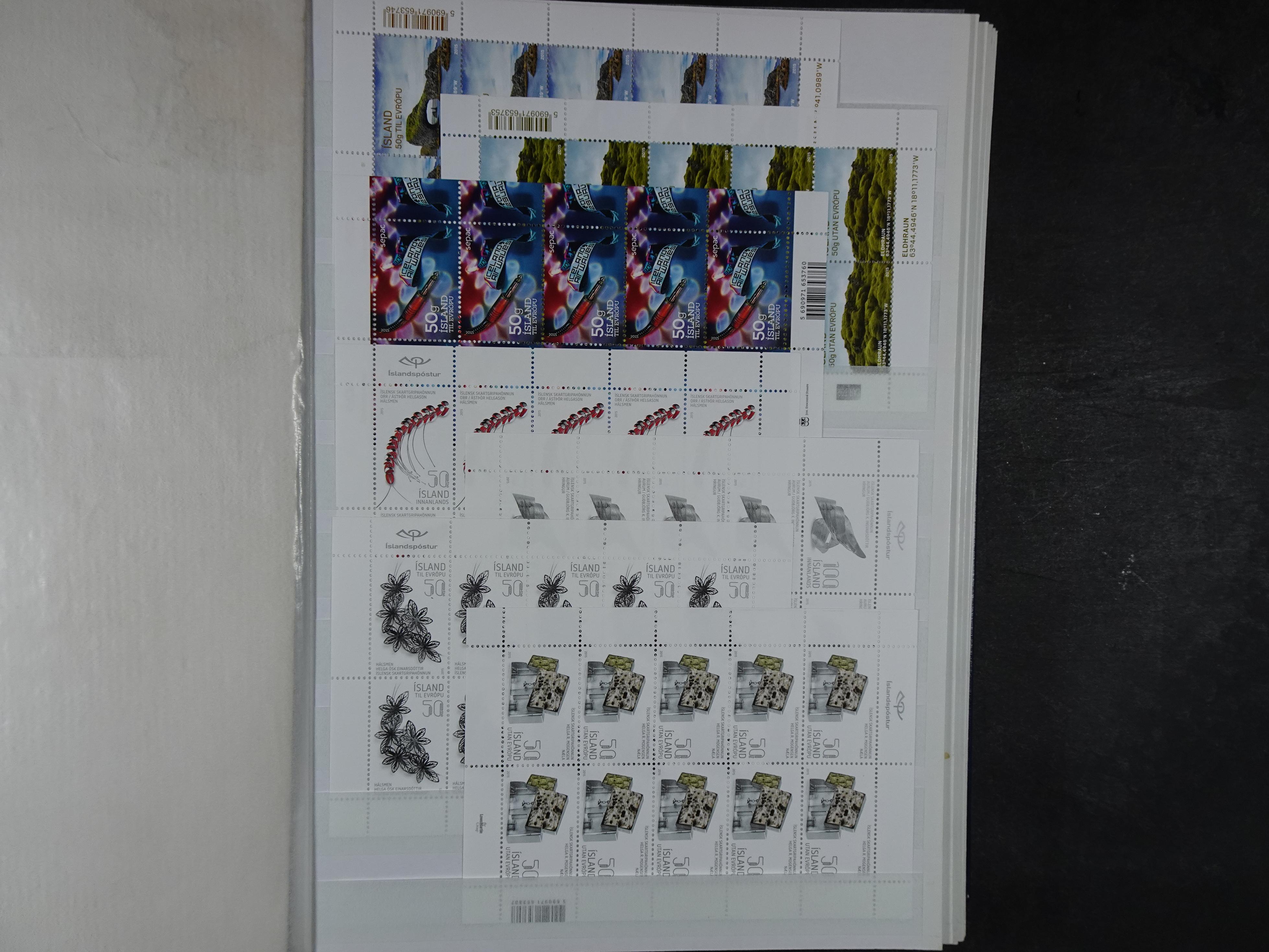 Kleinbogen t/m 2018, zeer hoge cat waarde. 72