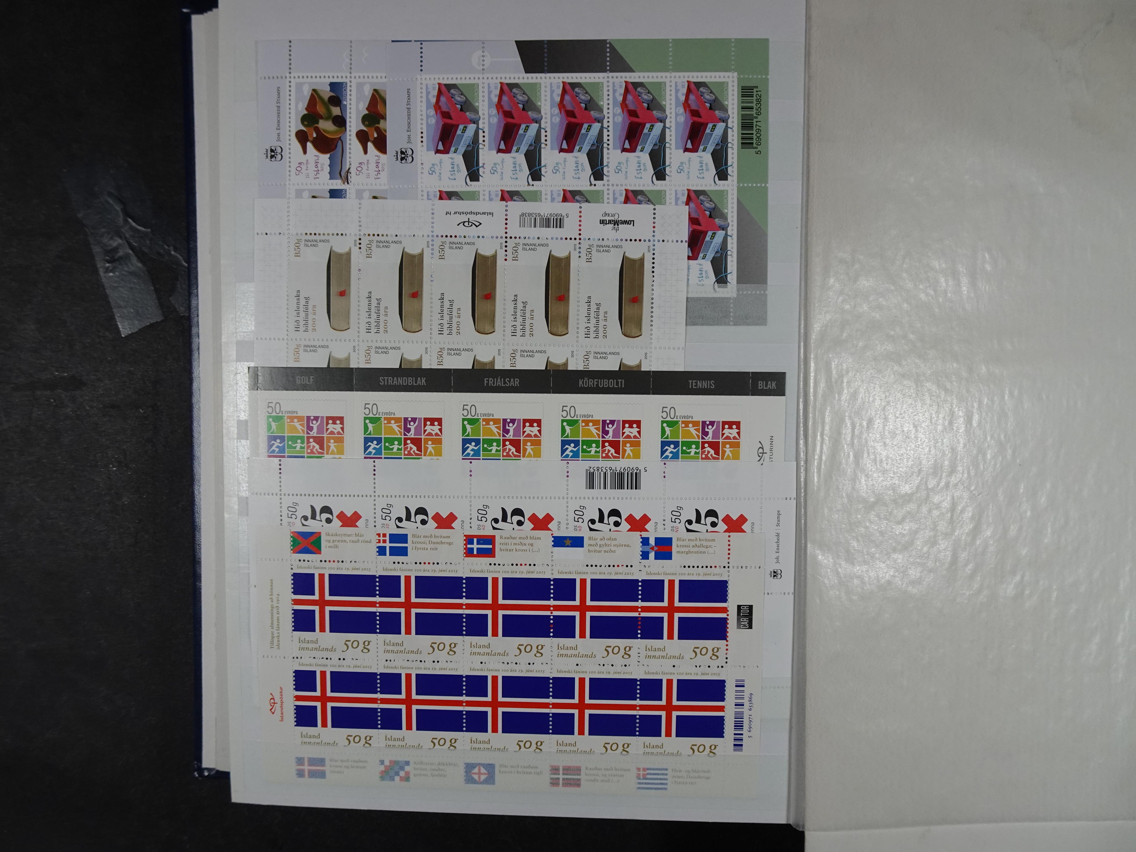 Kleinbogen t/m 2018, zeer hoge cat waarde. 73