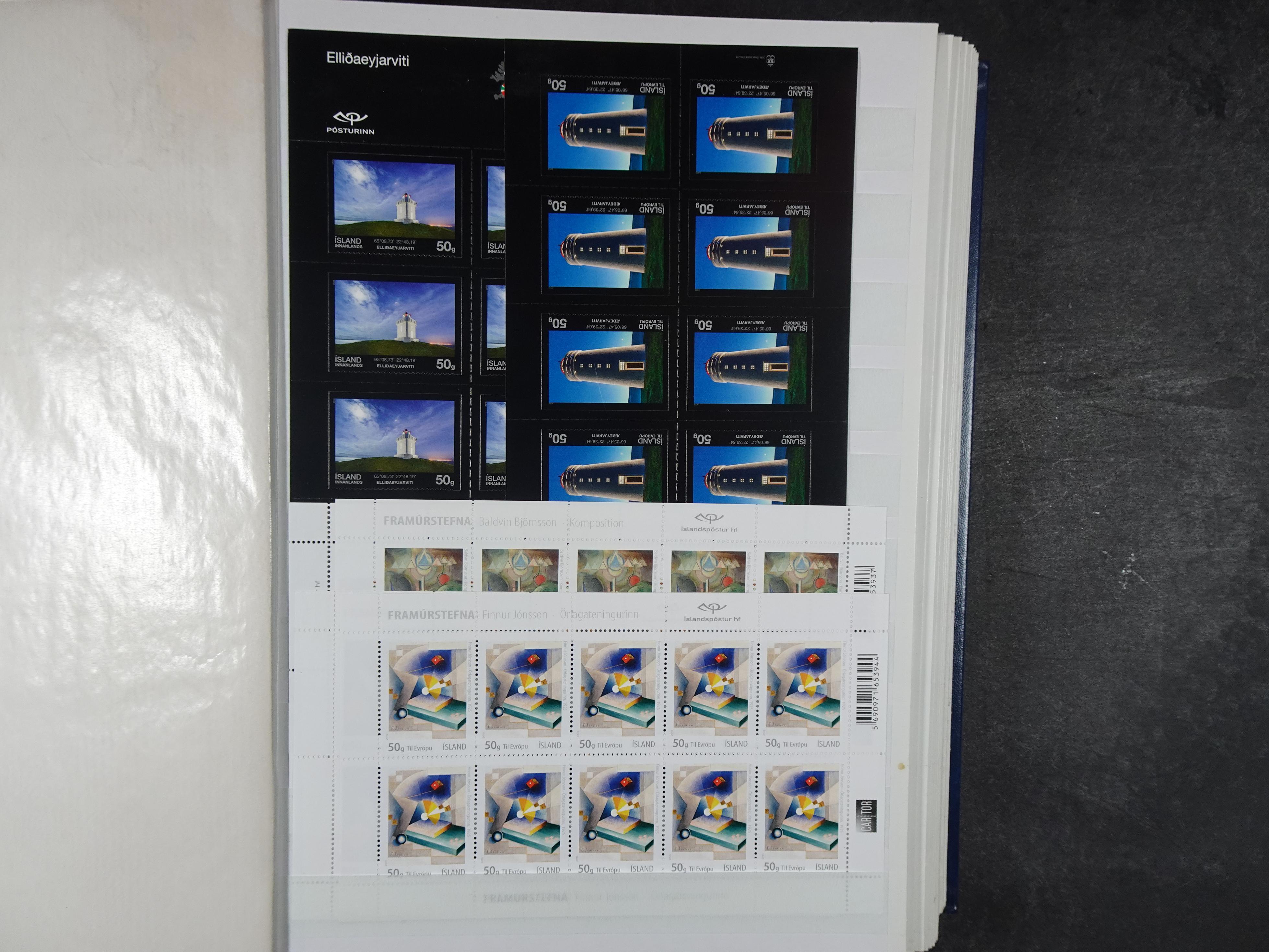 Kleinbogen t/m 2018, zeer hoge cat waarde. 74