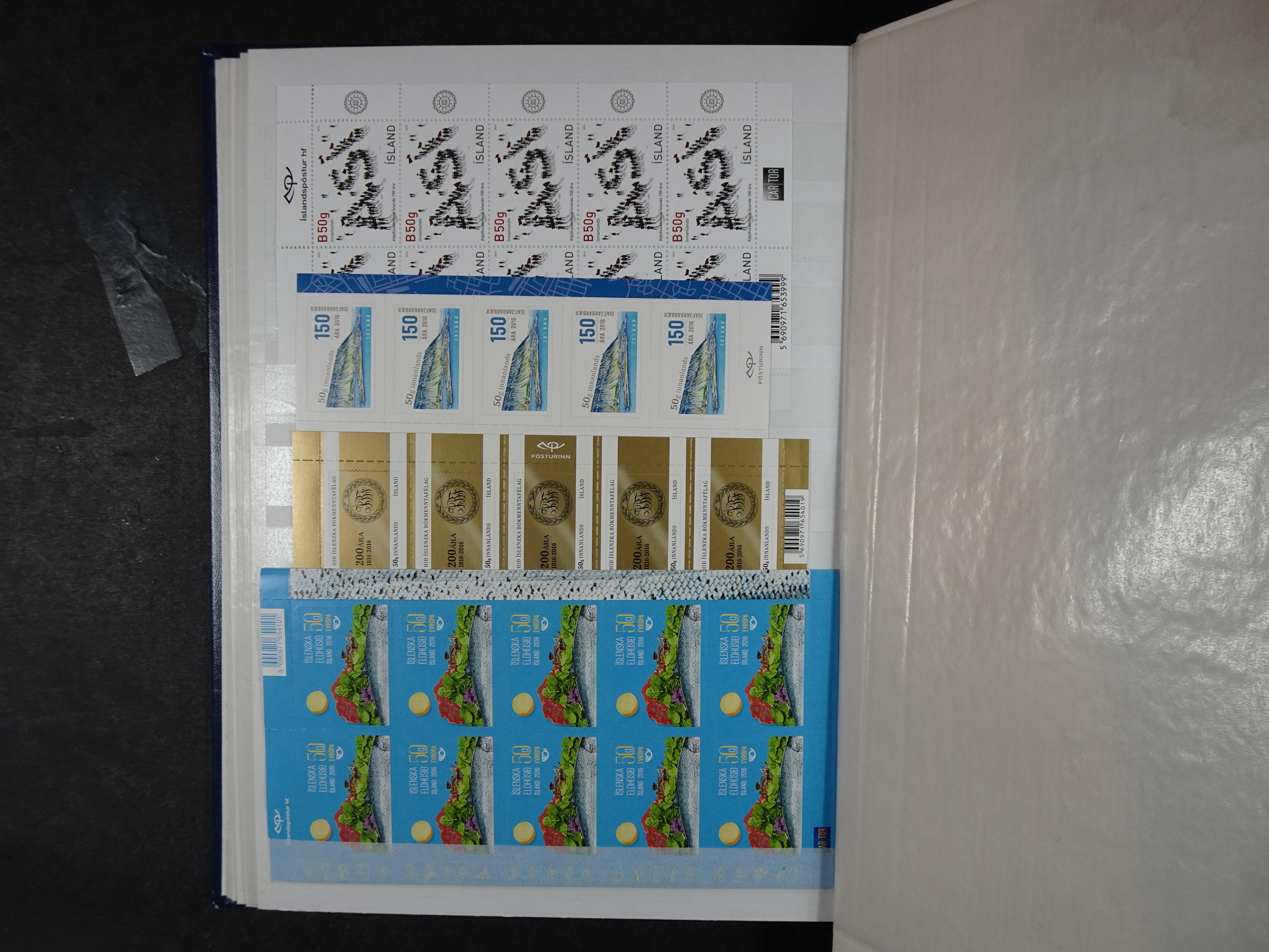 Kleinbogen t/m 2018, zeer hoge cat waarde. 75