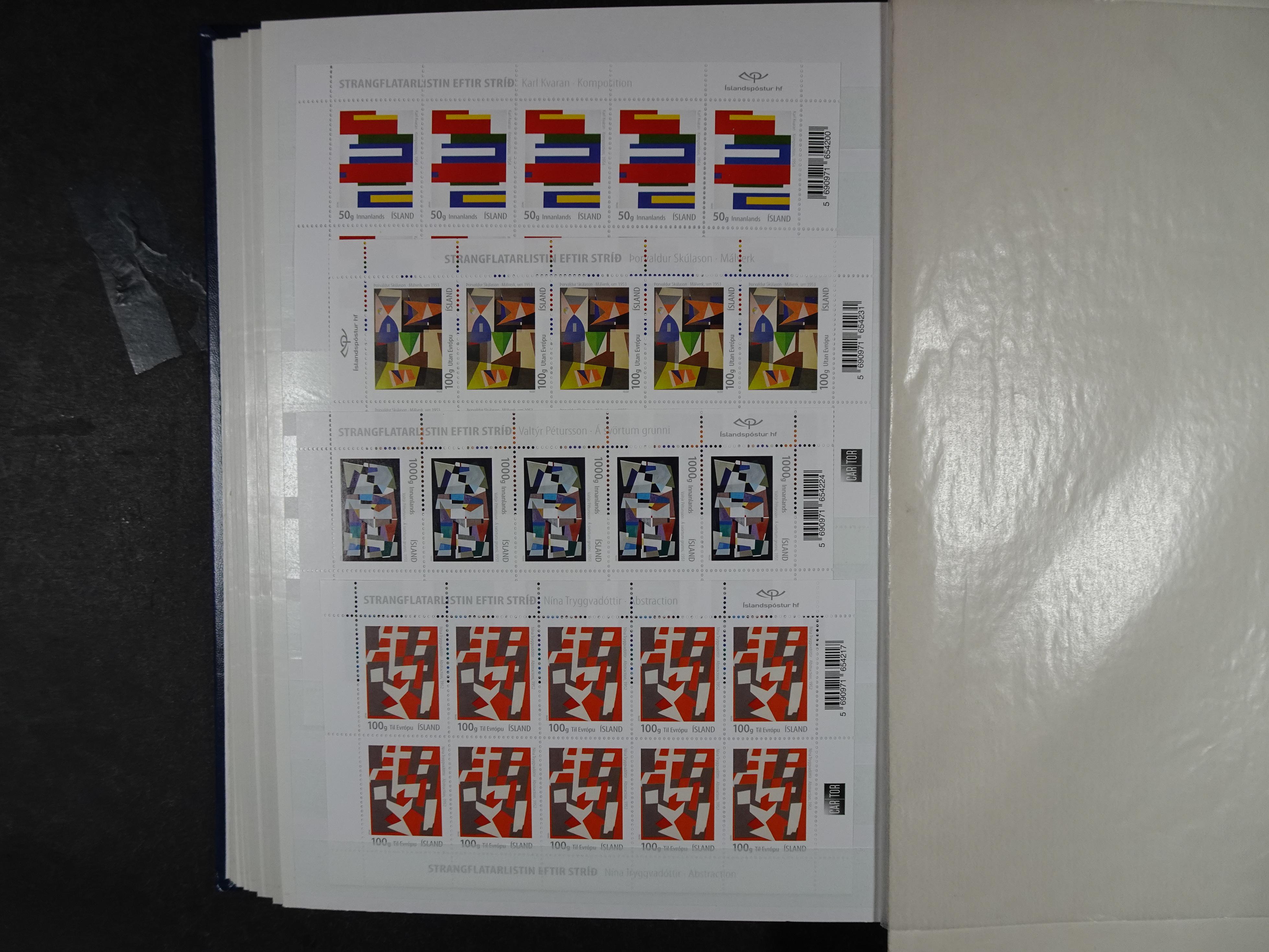 Kleinbogen t/m 2018, zeer hoge cat waarde. 81