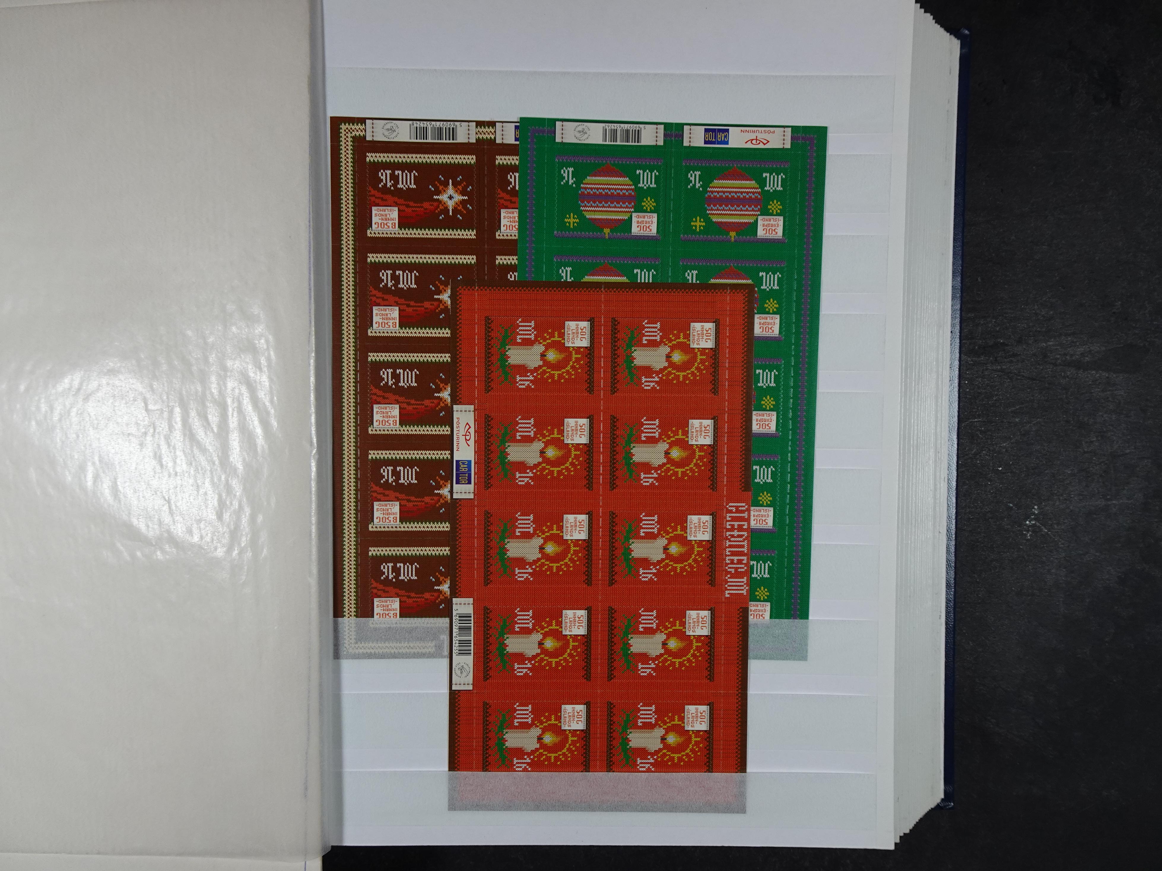 Kleinbogen t/m 2018, zeer hoge cat waarde. 82