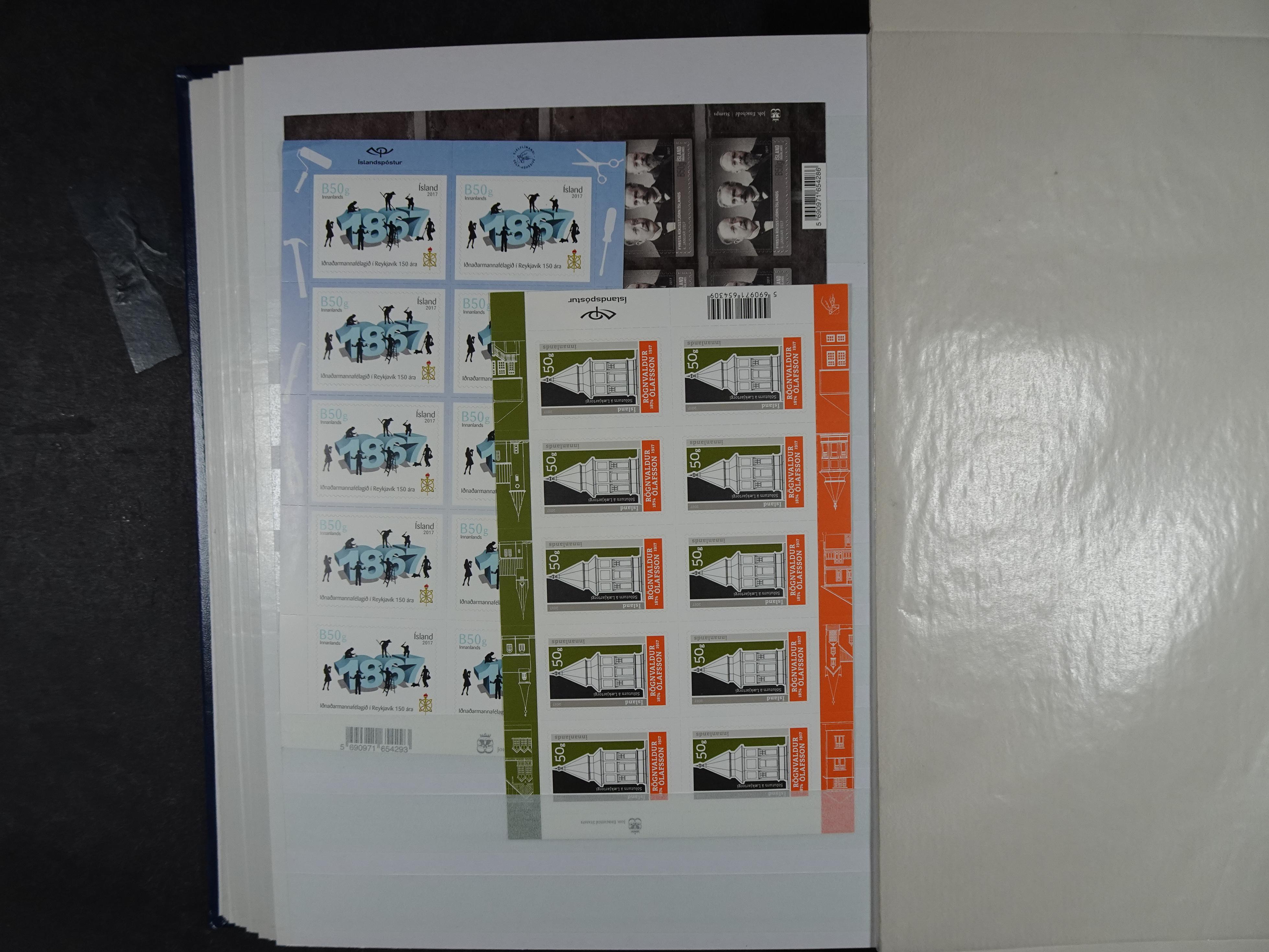 Kleinbogen t/m 2018, zeer hoge cat waarde. 83