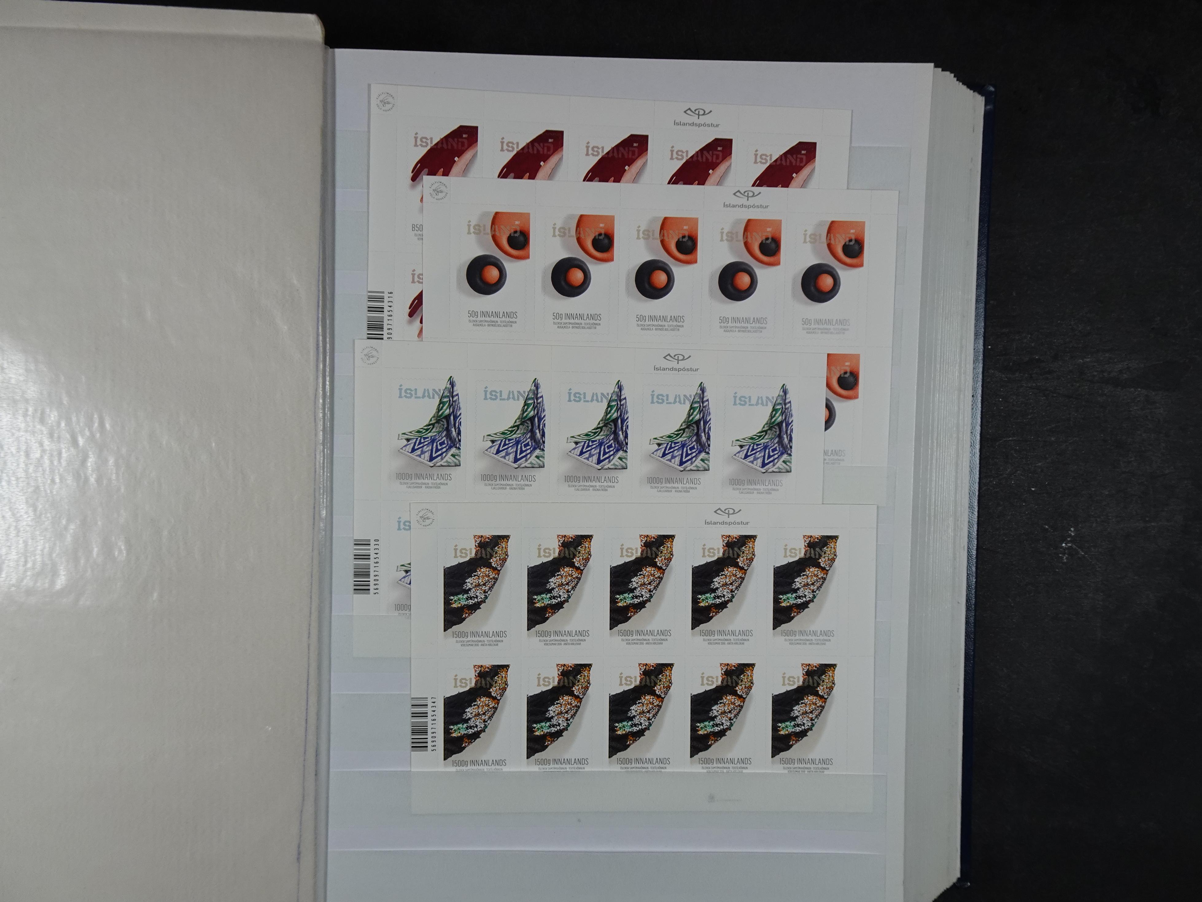 Kleinbogen t/m 2018, zeer hoge cat waarde. 84