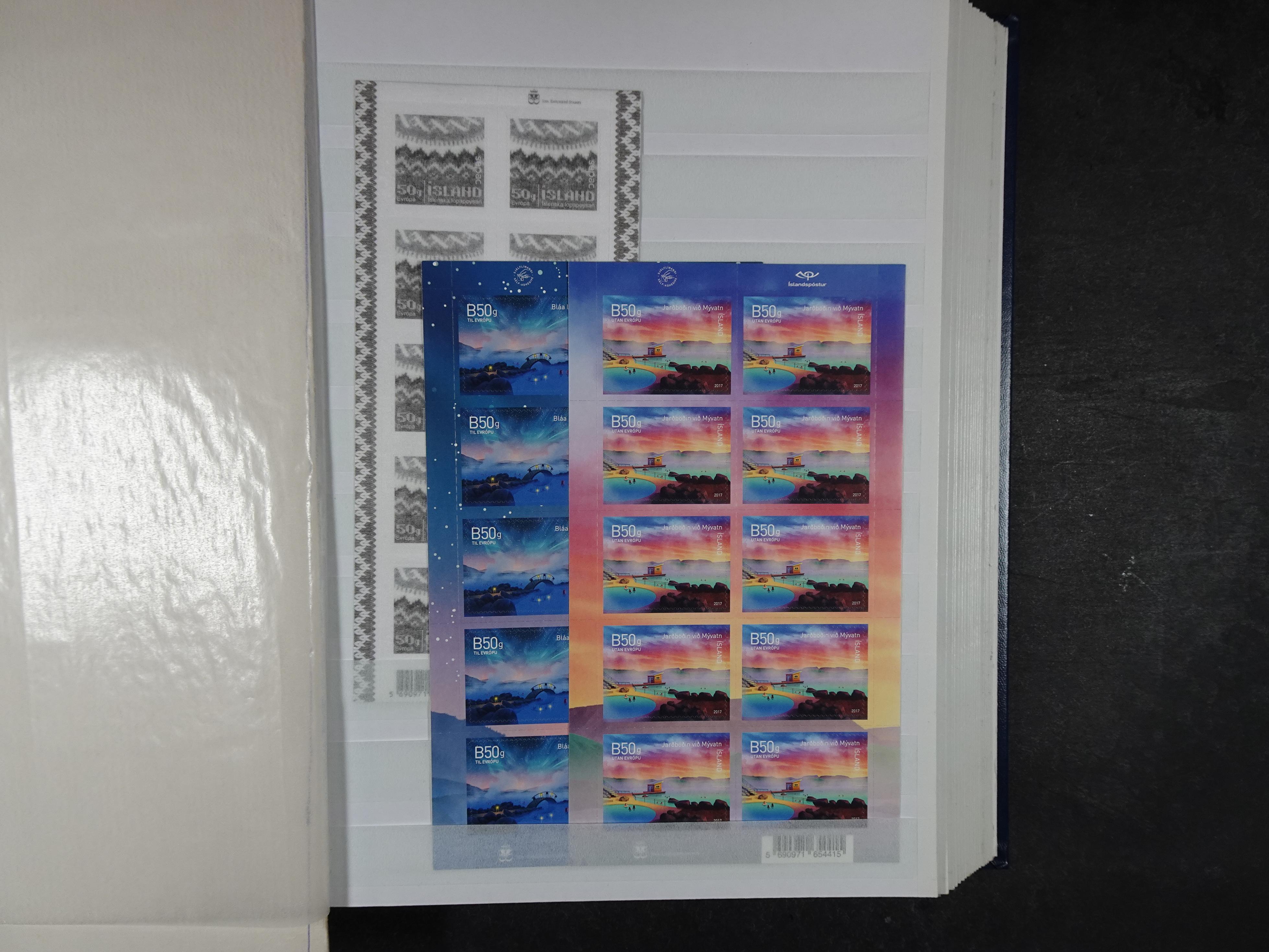 Kleinbogen t/m 2018, zeer hoge cat waarde. 86