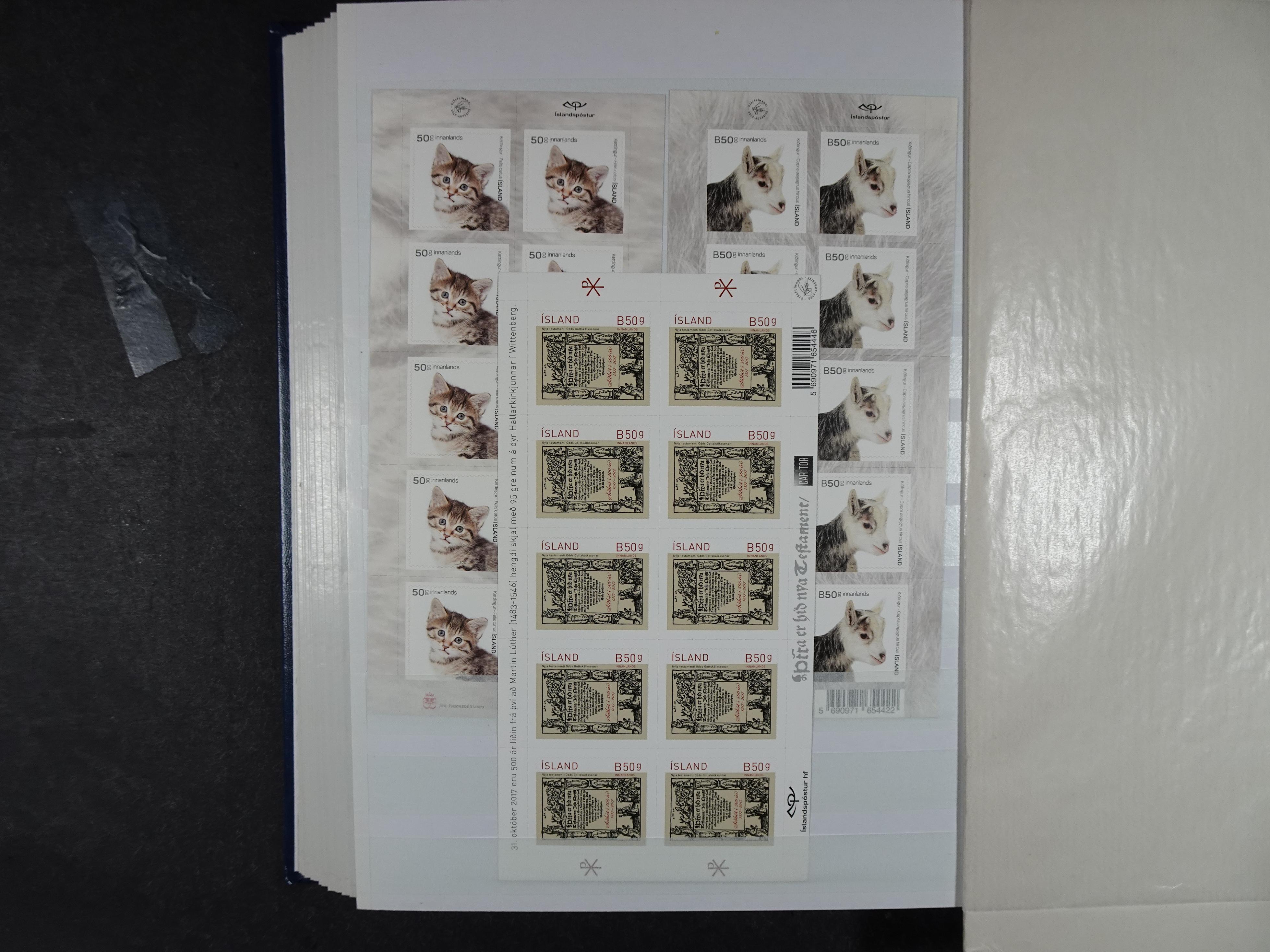 Kleinbogen t/m 2018, zeer hoge cat waarde. 87