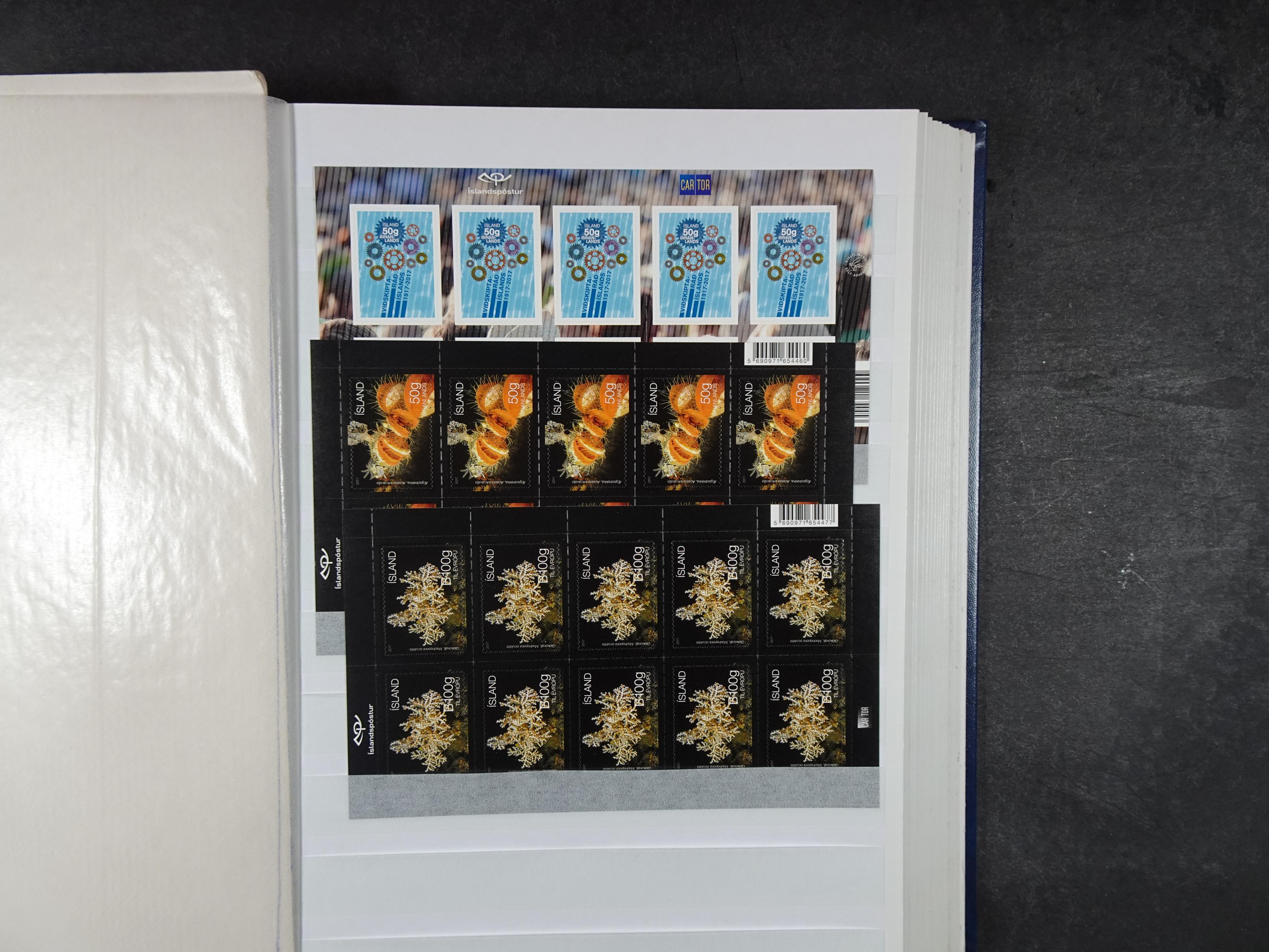 Kleinbogen t/m 2018, zeer hoge cat waarde. 88