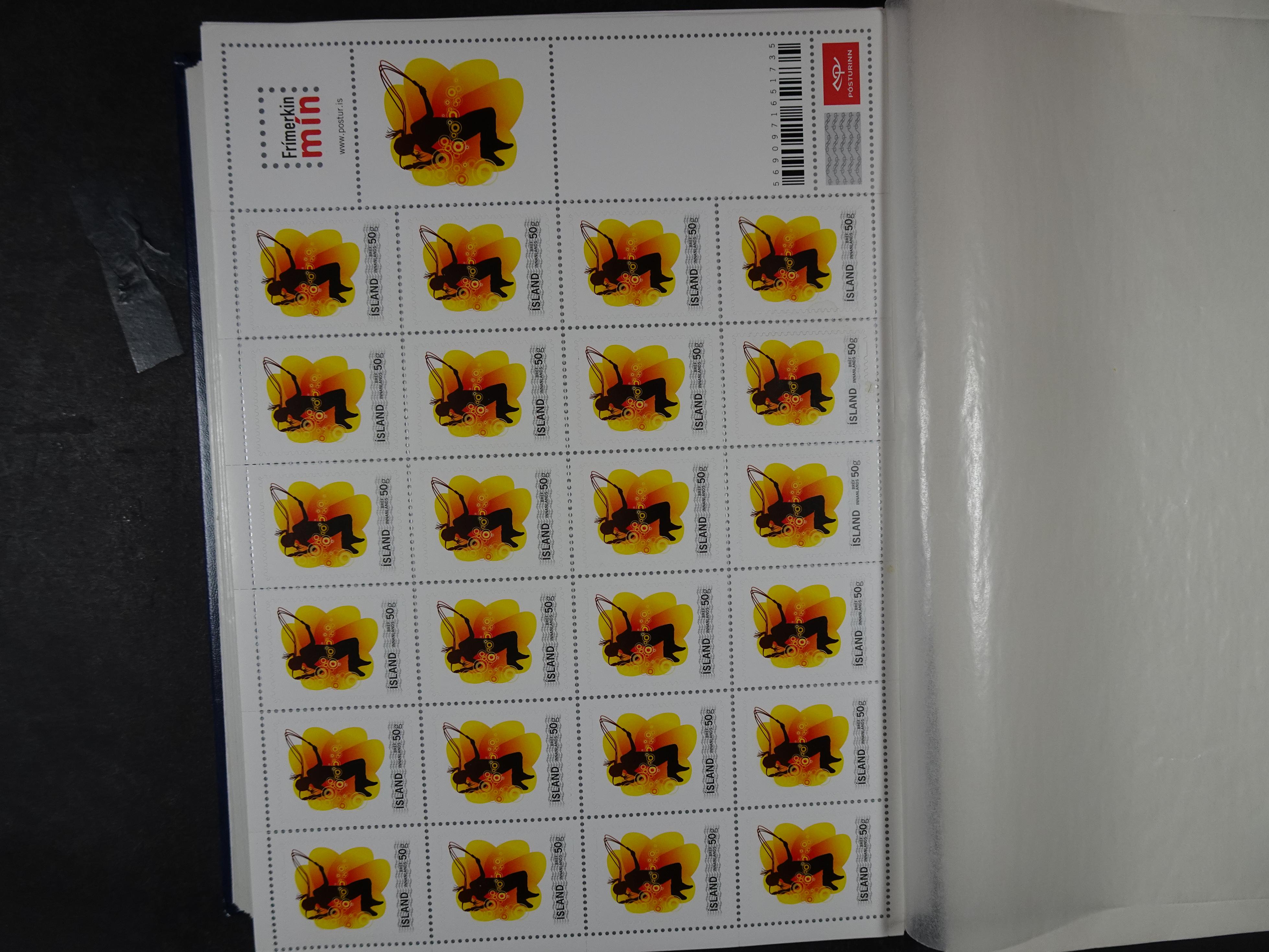 Kleinbogen t/m 2018, zeer hoge cat waarde. 98