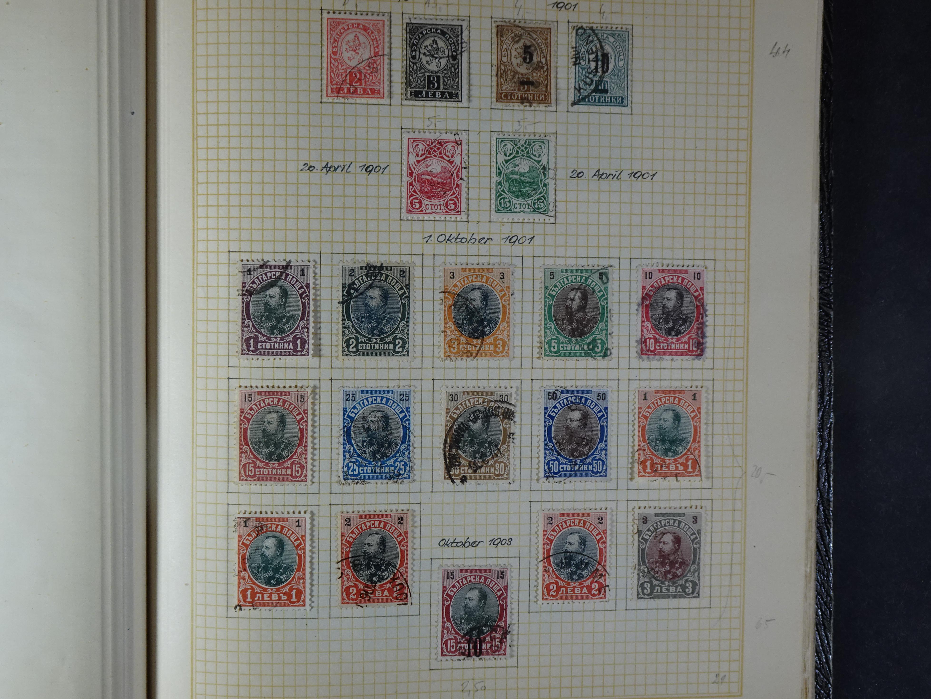 Nette klassieke verzameling 1879 - 1940 met goed materiaal in oud kleinbandje.
Hoge cat. waarde. 4