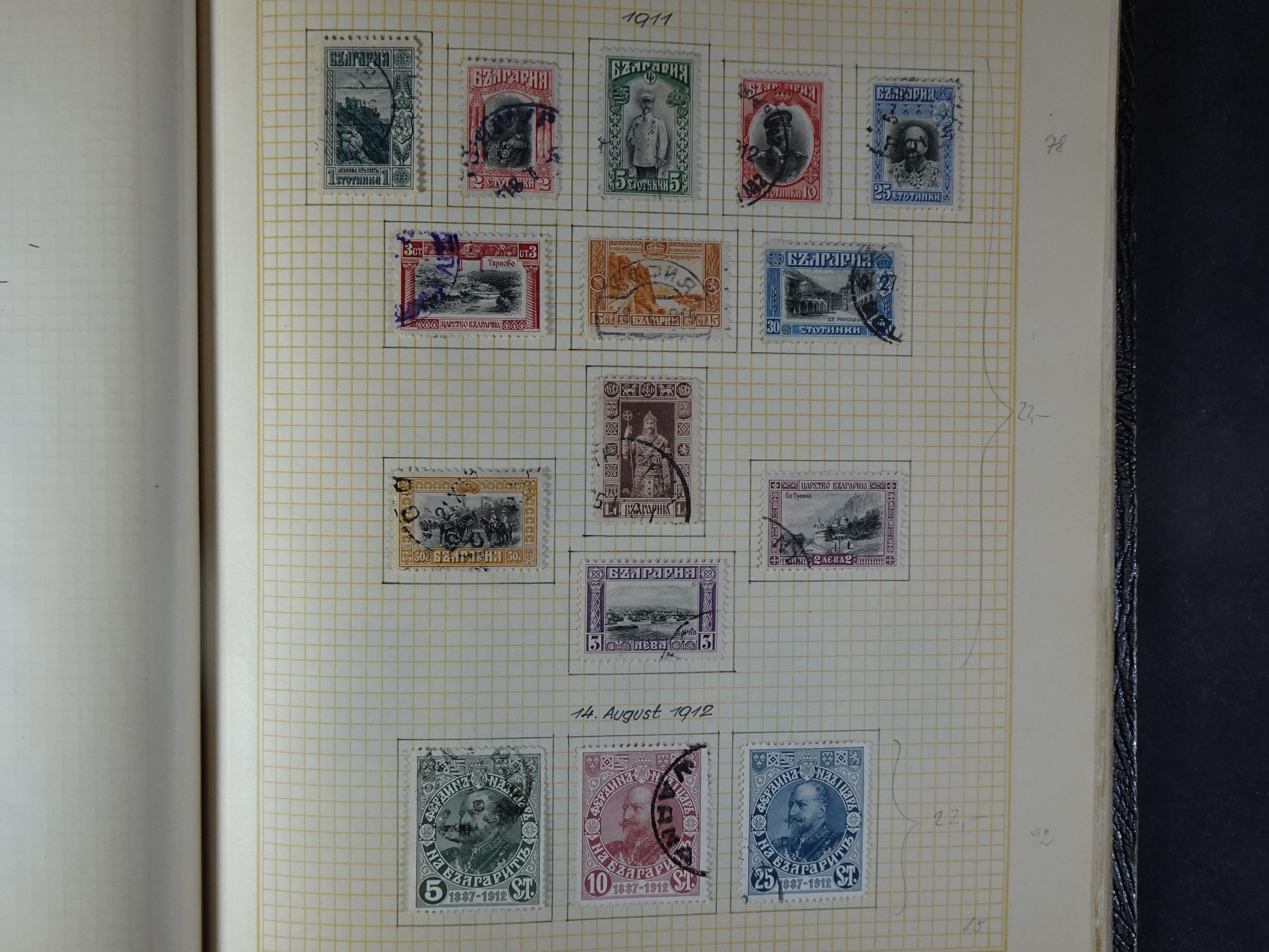 Nette klassieke verzameling 1879 - 1940 met goed materiaal in oud kleinbandje.
Hoge cat. waarde. 6