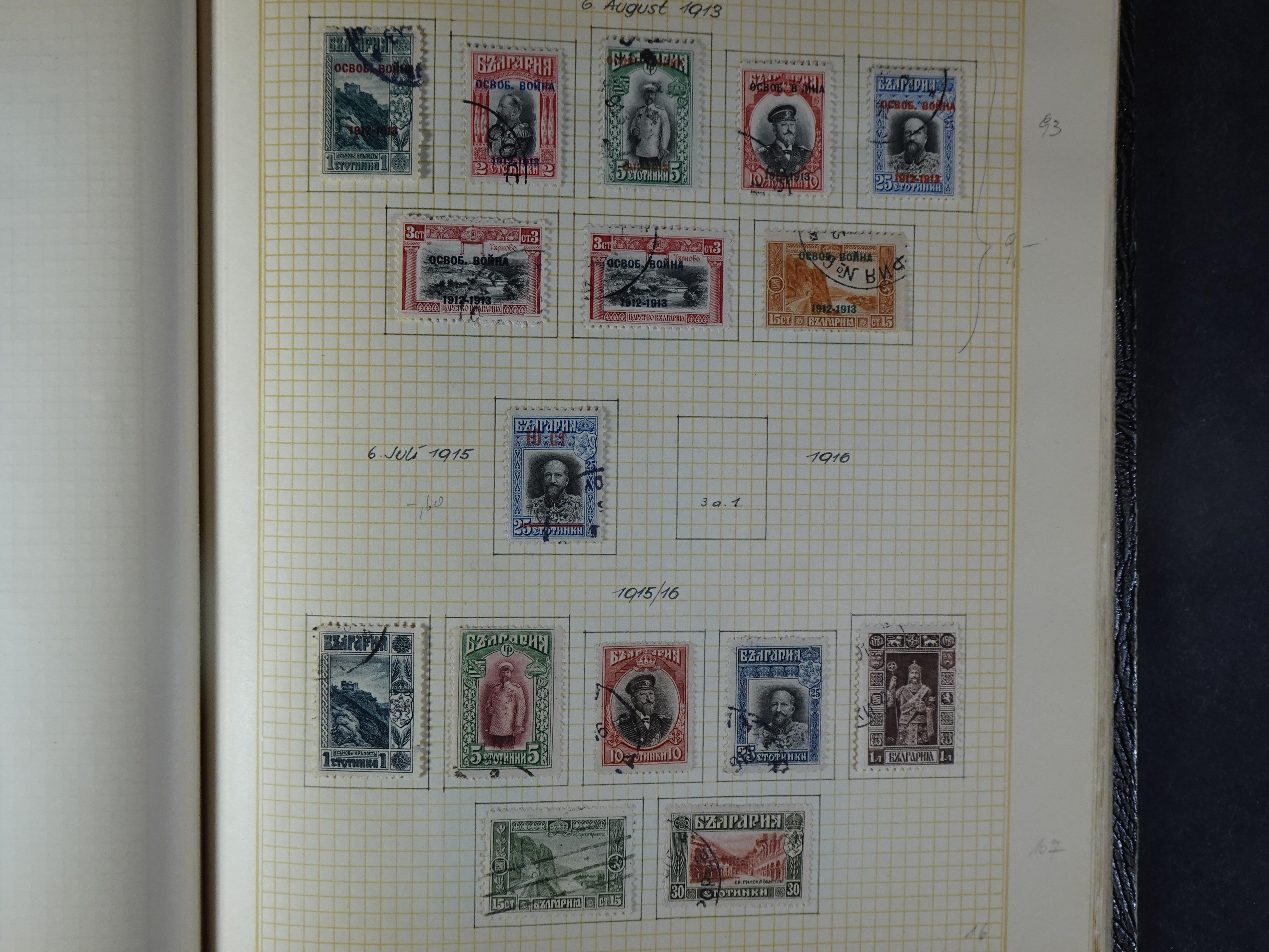 Nette klassieke verzameling 1879 - 1940 met goed materiaal in oud kleinbandje.
Hoge cat. waarde. 7