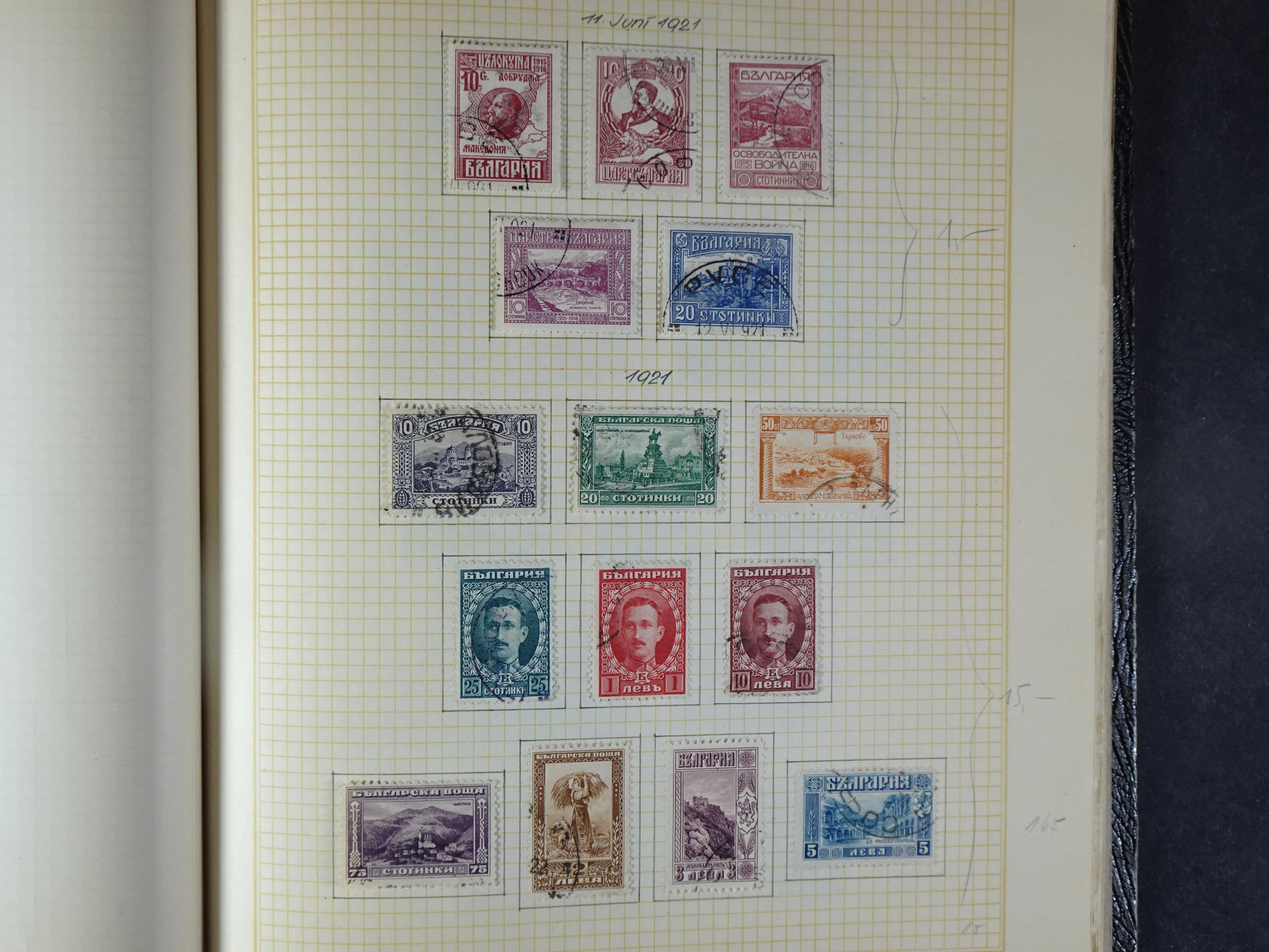 Nette klassieke verzameling 1879 - 1940 met goed materiaal in oud kleinbandje.
Hoge cat. waarde. 11