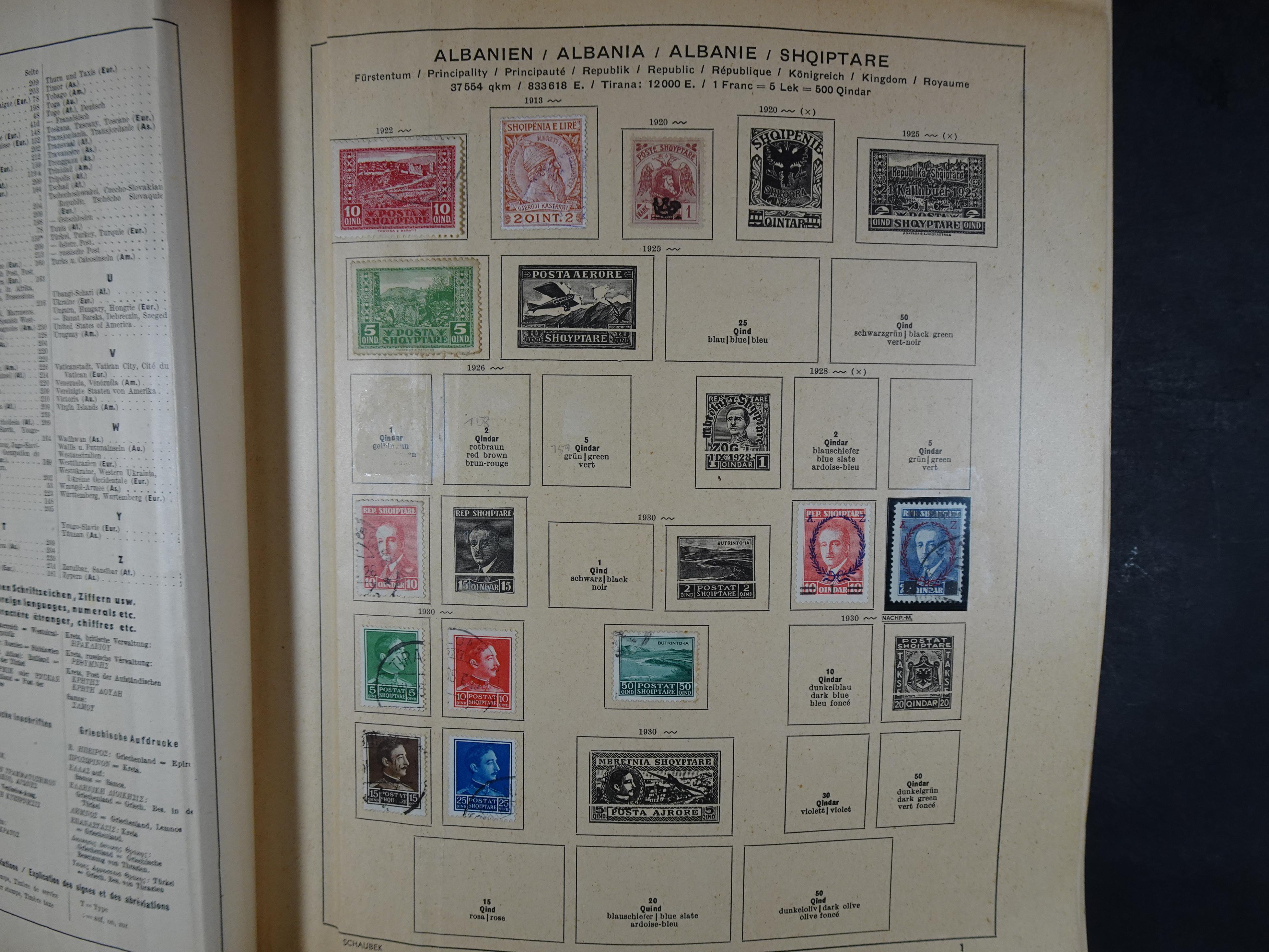 Mooie klassieke verzameling zeer goed gevulde Schaubek album.