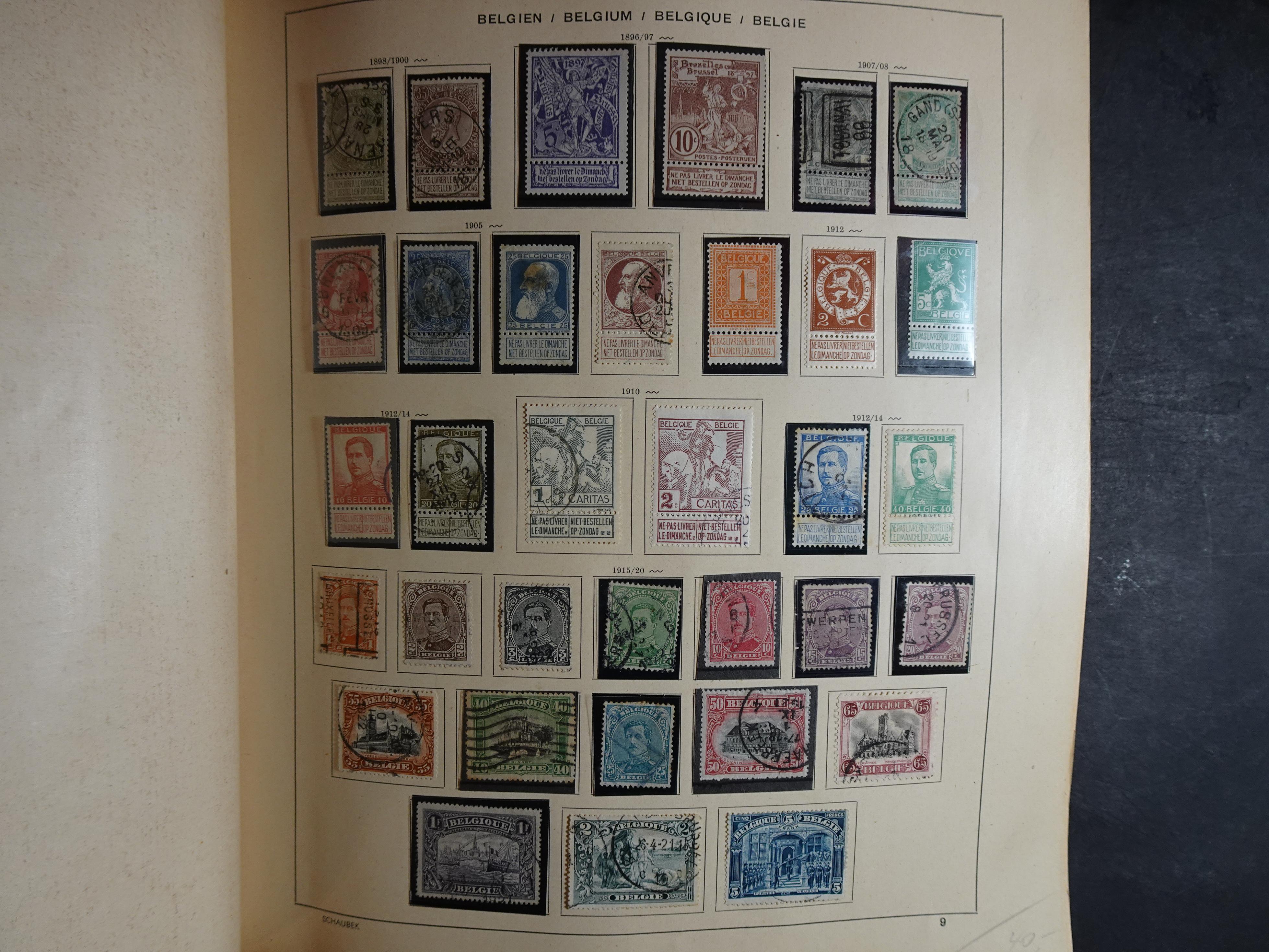 Mooie klassieke verzameling zeer goed gevulde Schaubek album. 4