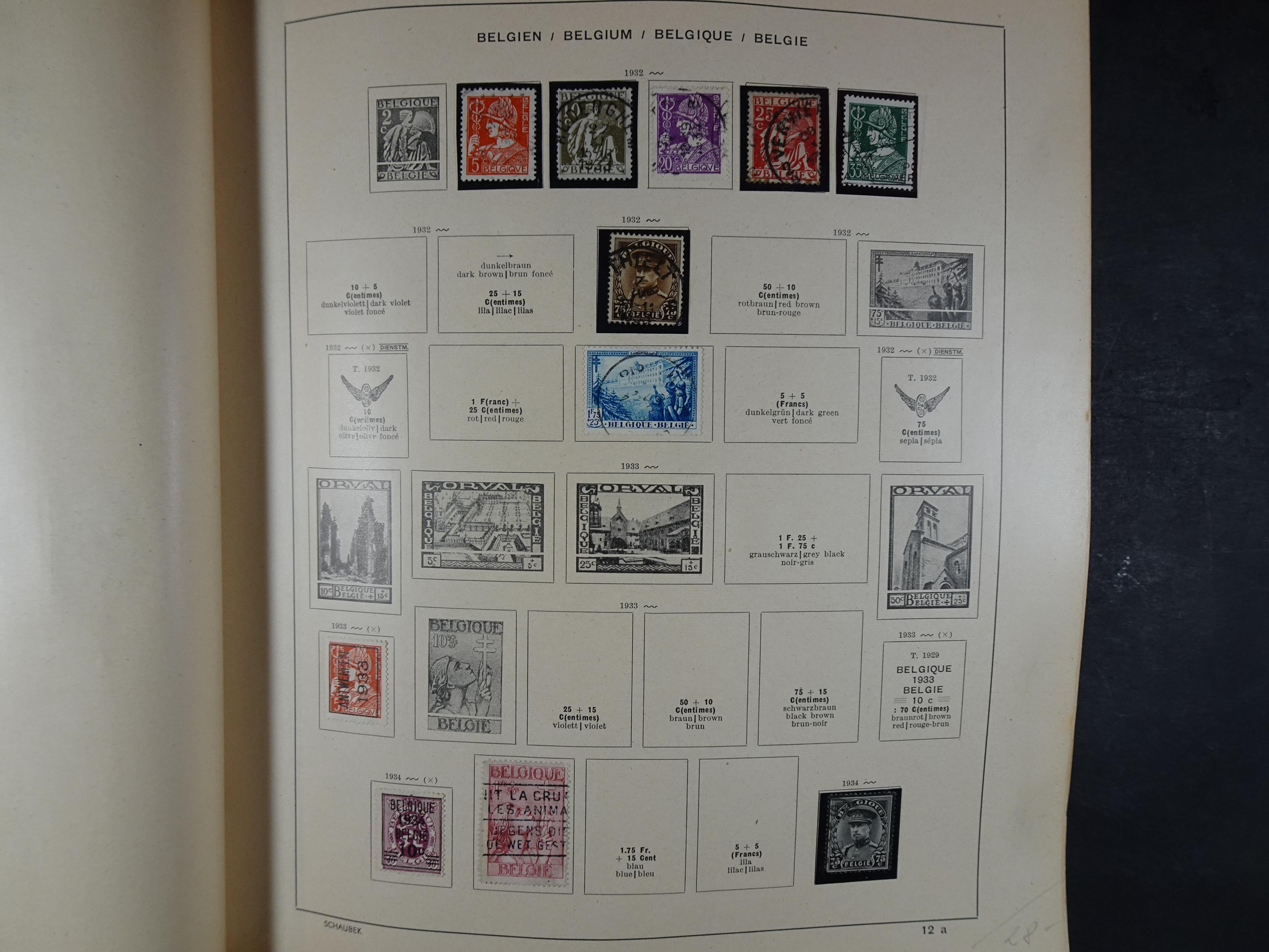 Mooie klassieke verzameling zeer goed gevulde Schaubek album. 8