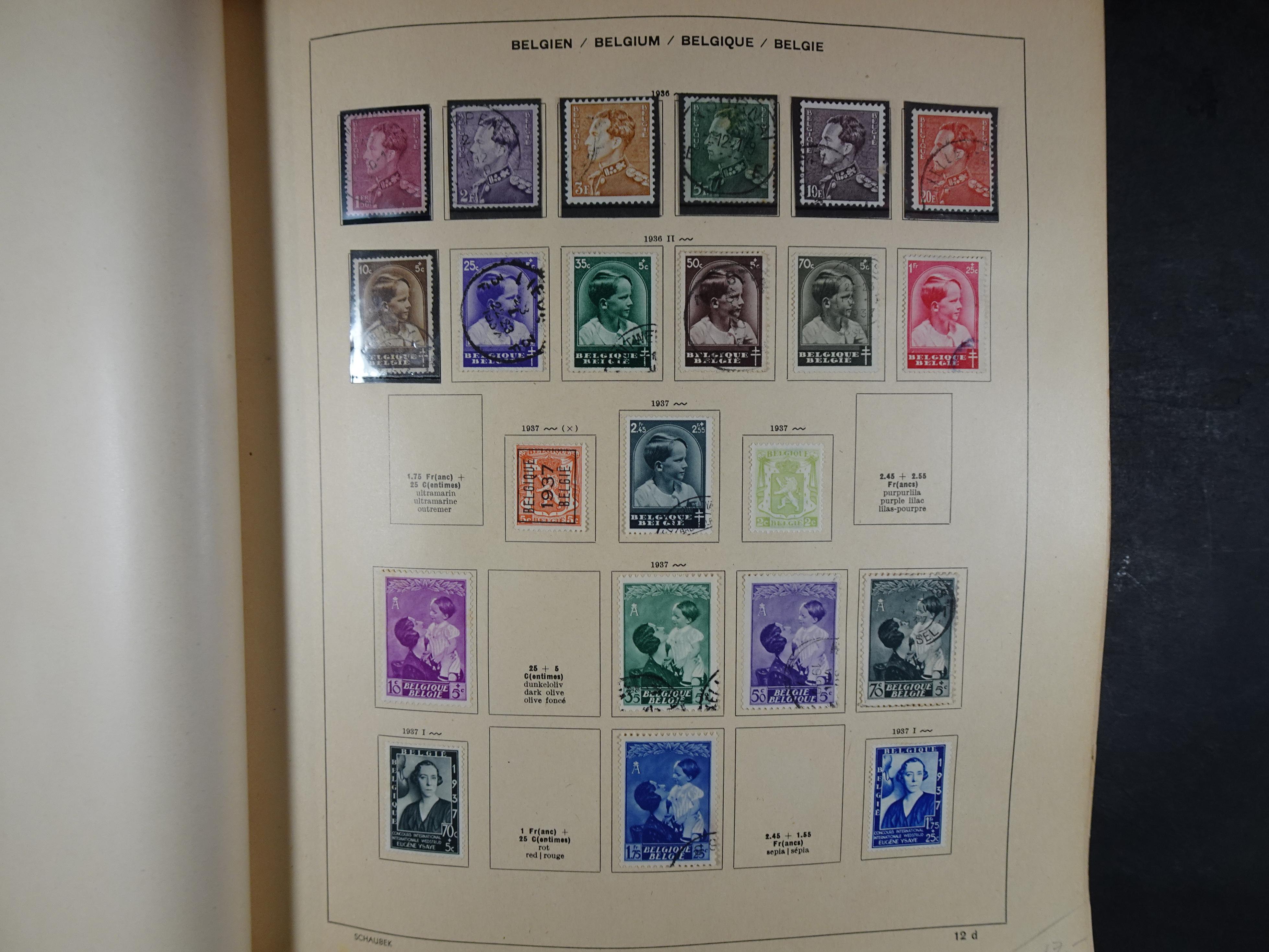 Mooie klassieke verzameling zeer goed gevulde Schaubek album. 11