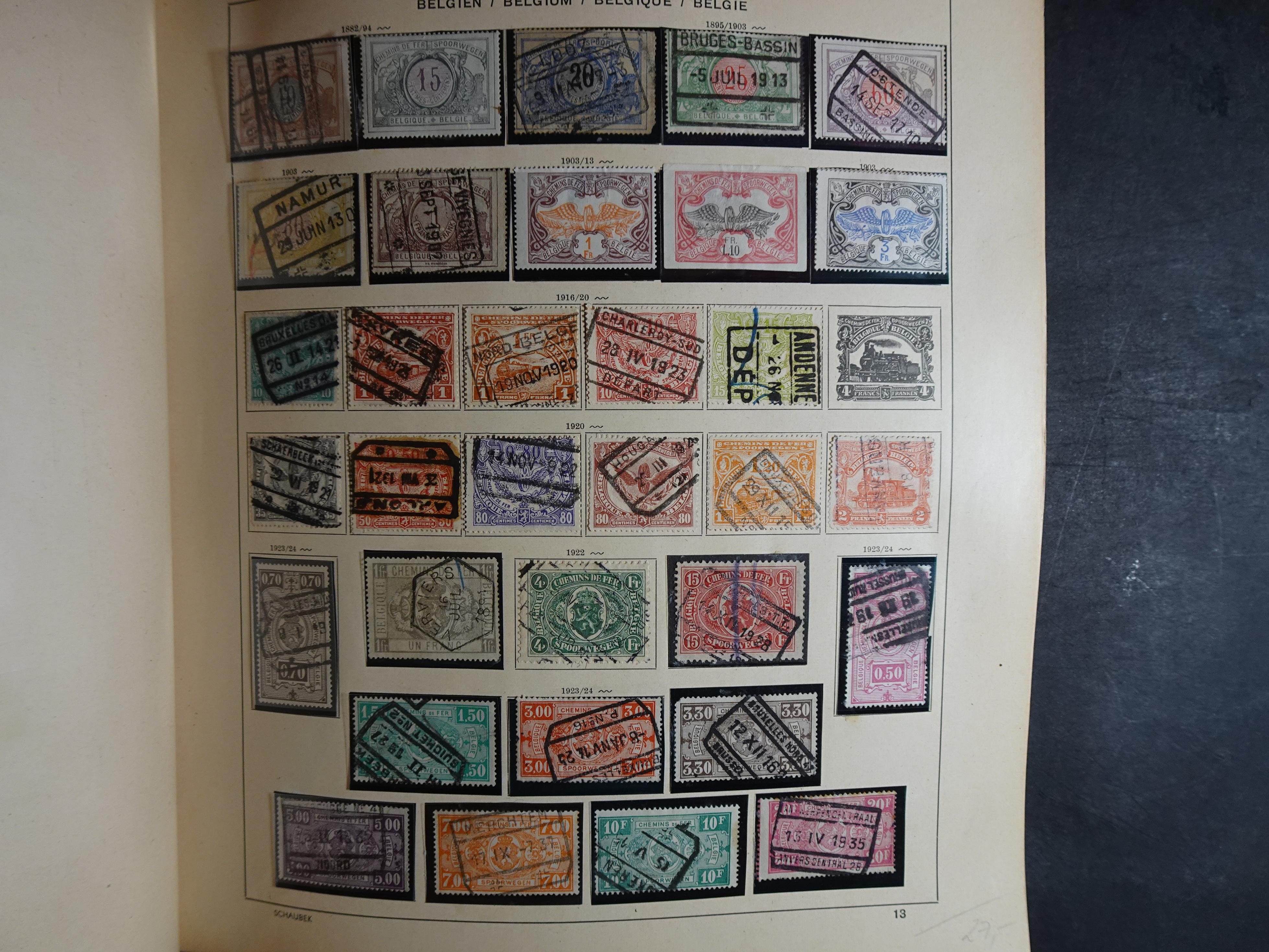 Mooie klassieke verzameling zeer goed gevulde Schaubek album. 19
