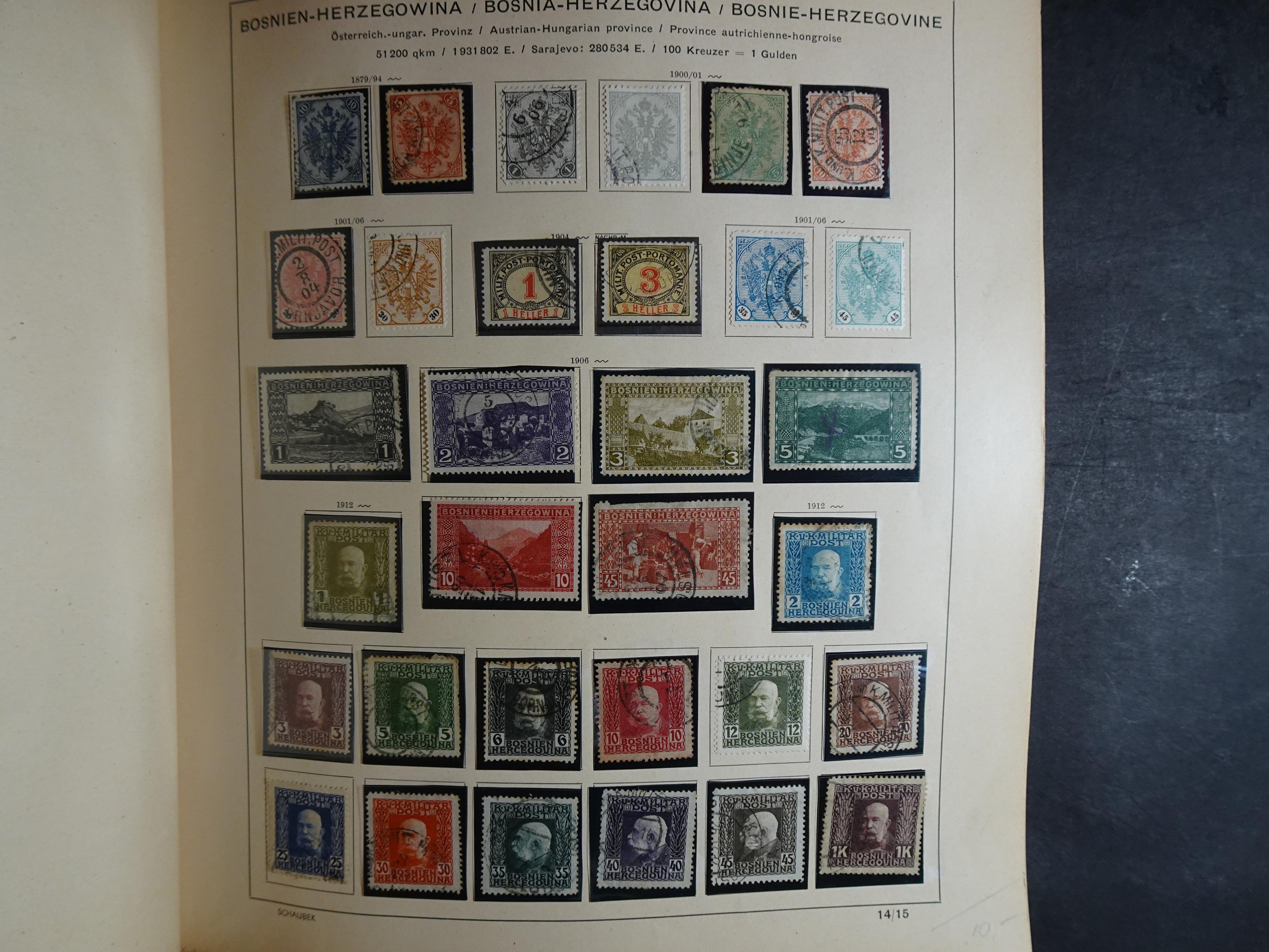 Mooie klassieke verzameling zeer goed gevulde Schaubek album. 20