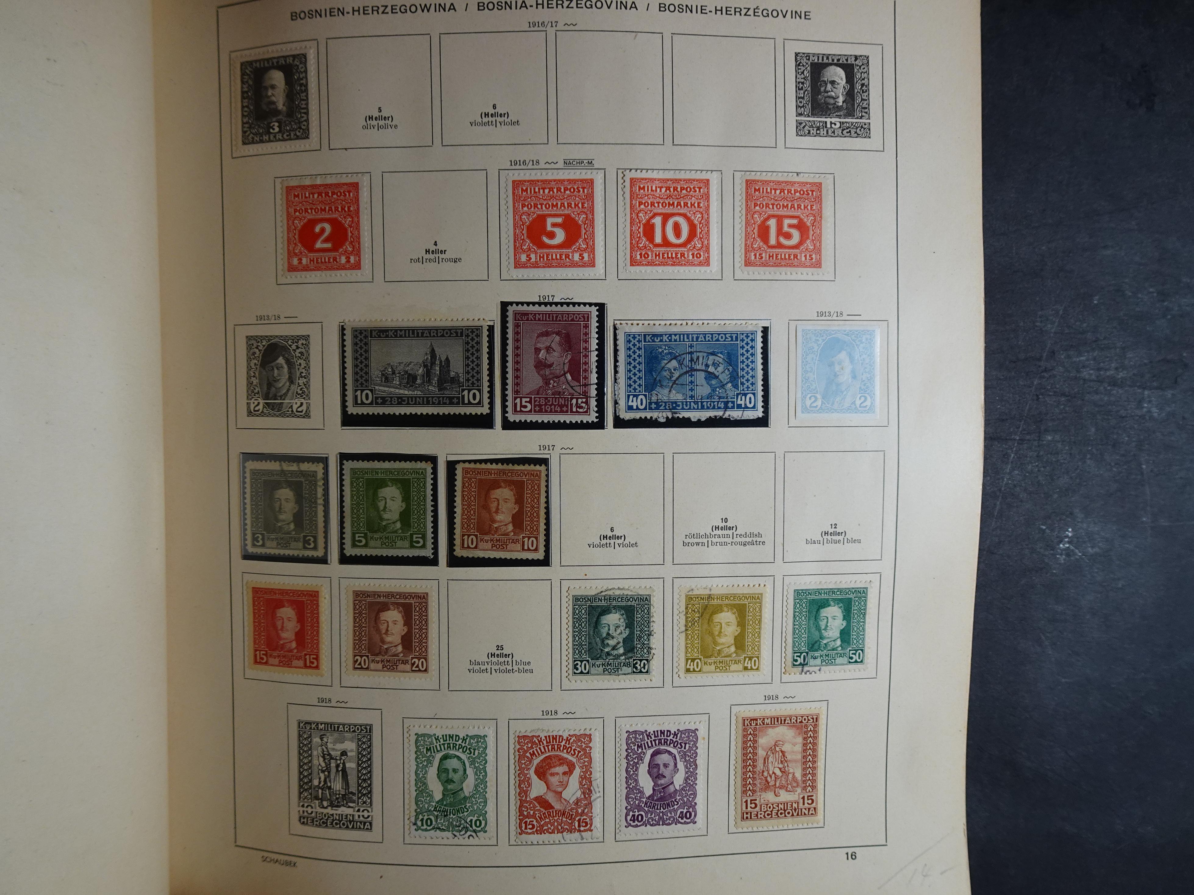 Mooie klassieke verzameling zeer goed gevulde Schaubek album. 21