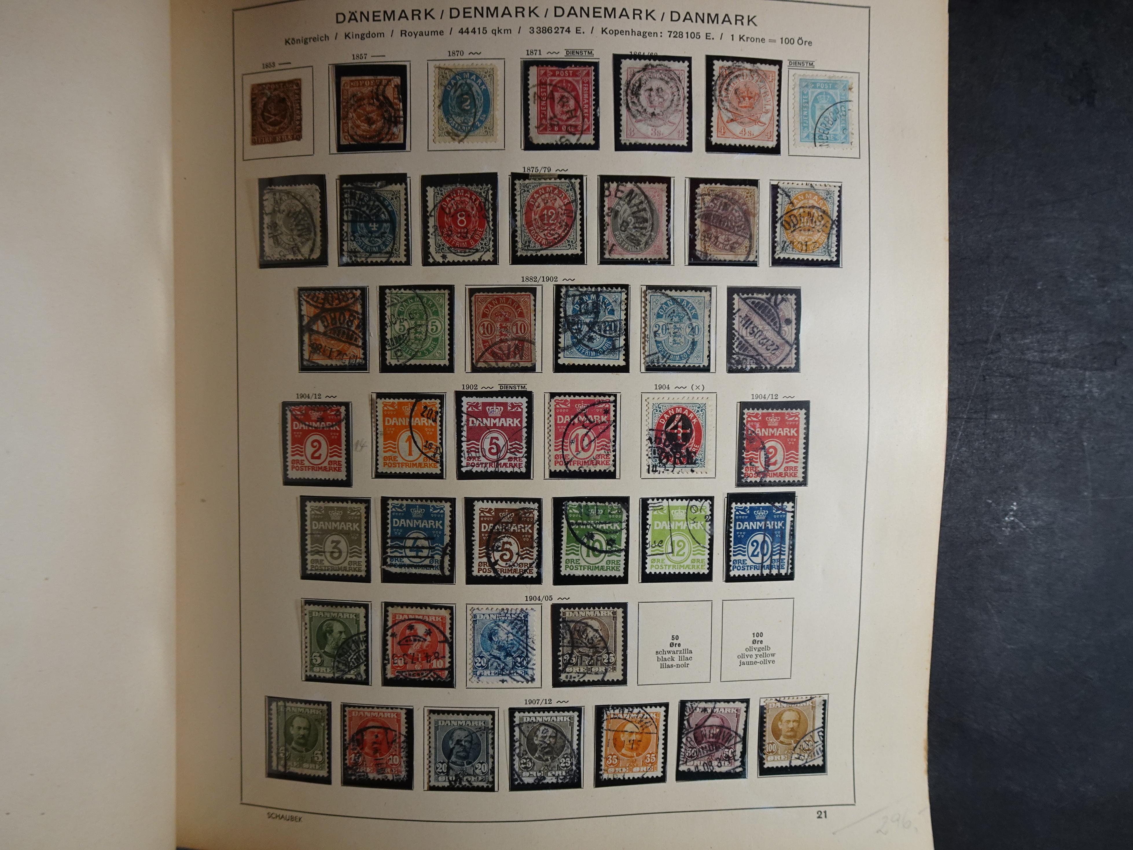 Mooie klassieke verzameling zeer goed gevulde Schaubek album. 33