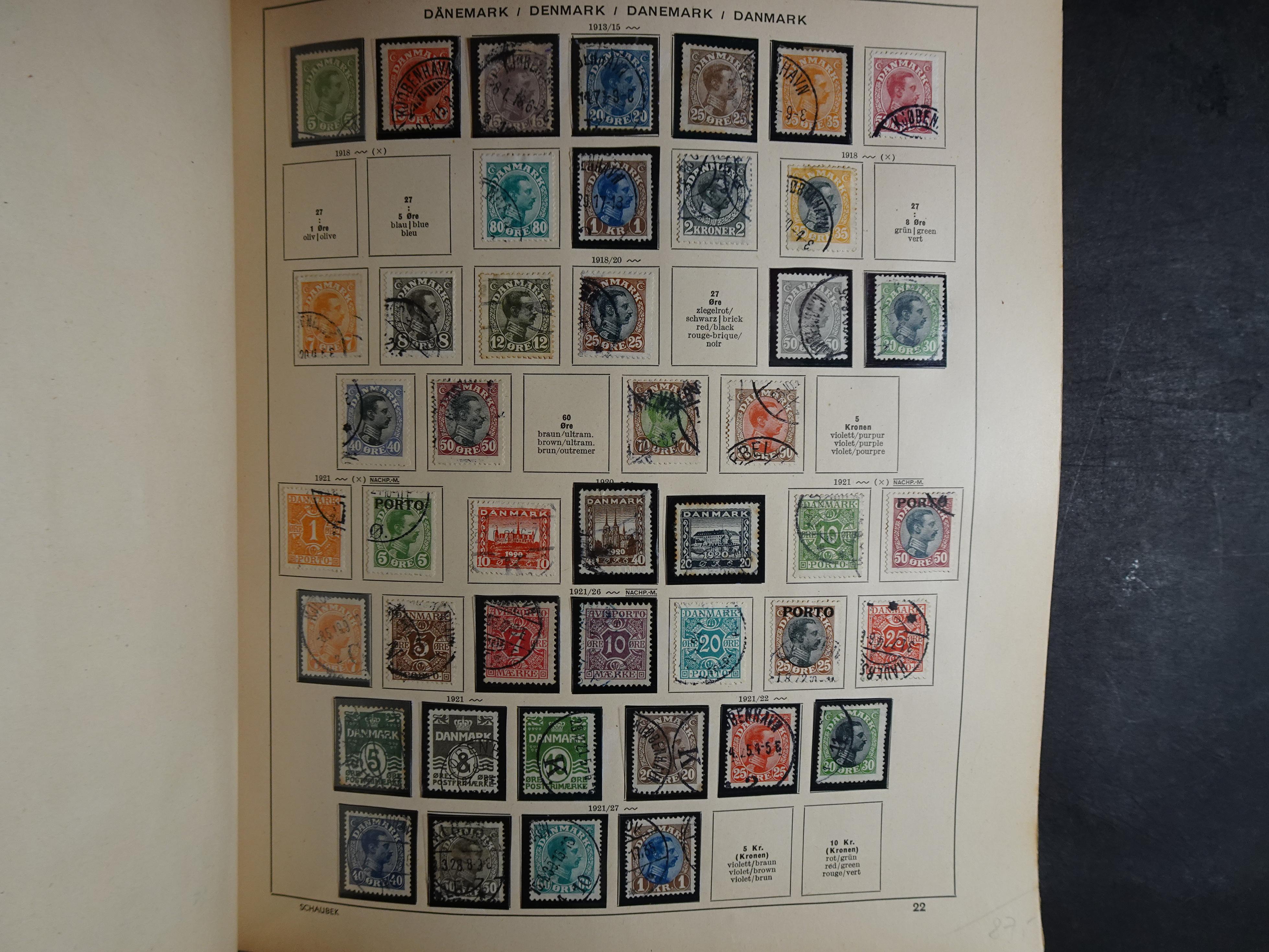 Mooie klassieke verzameling zeer goed gevulde Schaubek album. 34