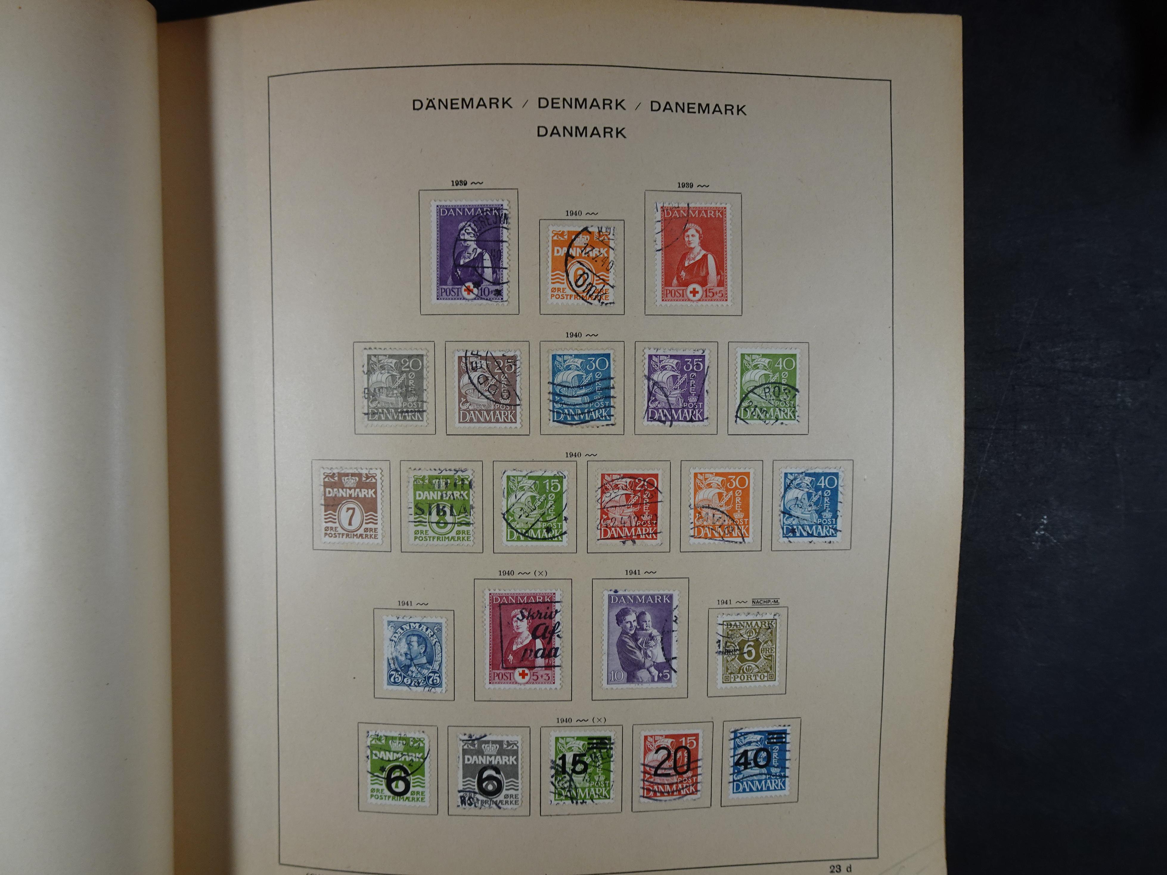 Mooie klassieke verzameling zeer goed gevulde Schaubek album. 39